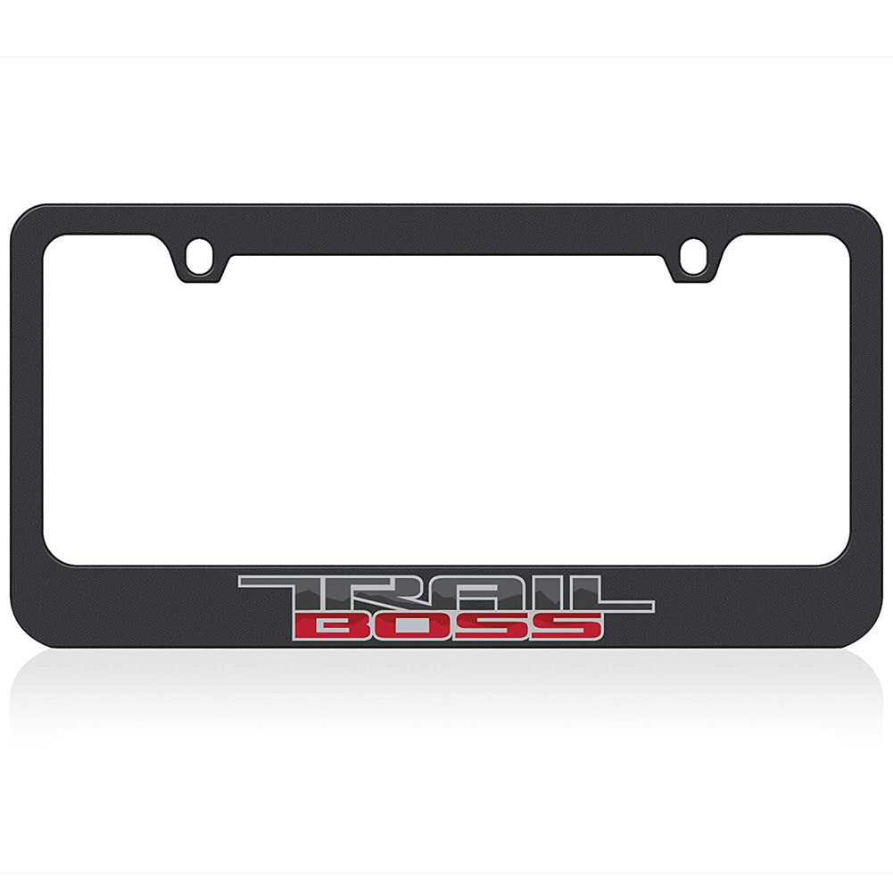 Chevrolet Trail Boss License Plate Frame - Black-SR1 Performance
