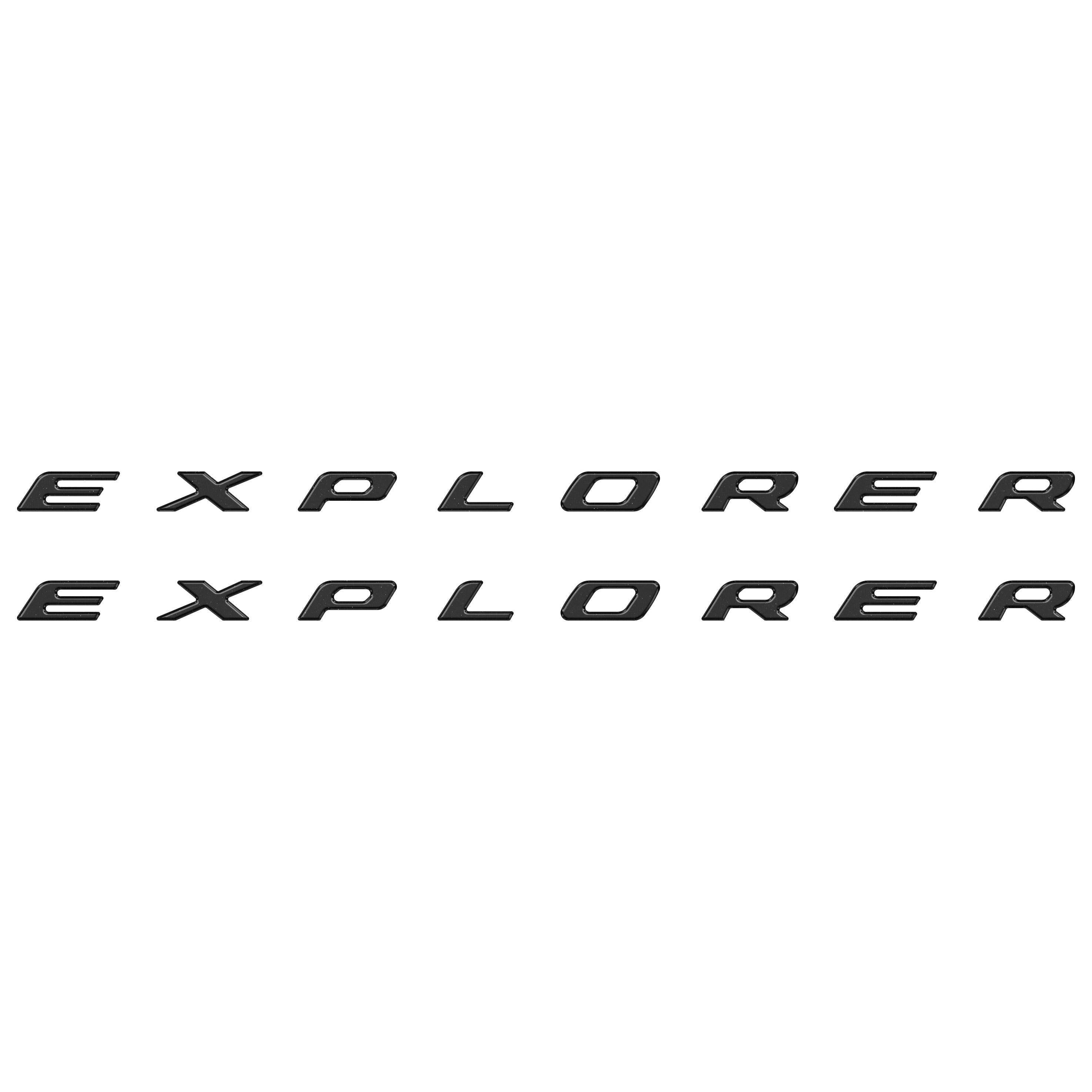 Rocker Panel Letter Inserts Fits 2020-2026 Ford Explorer