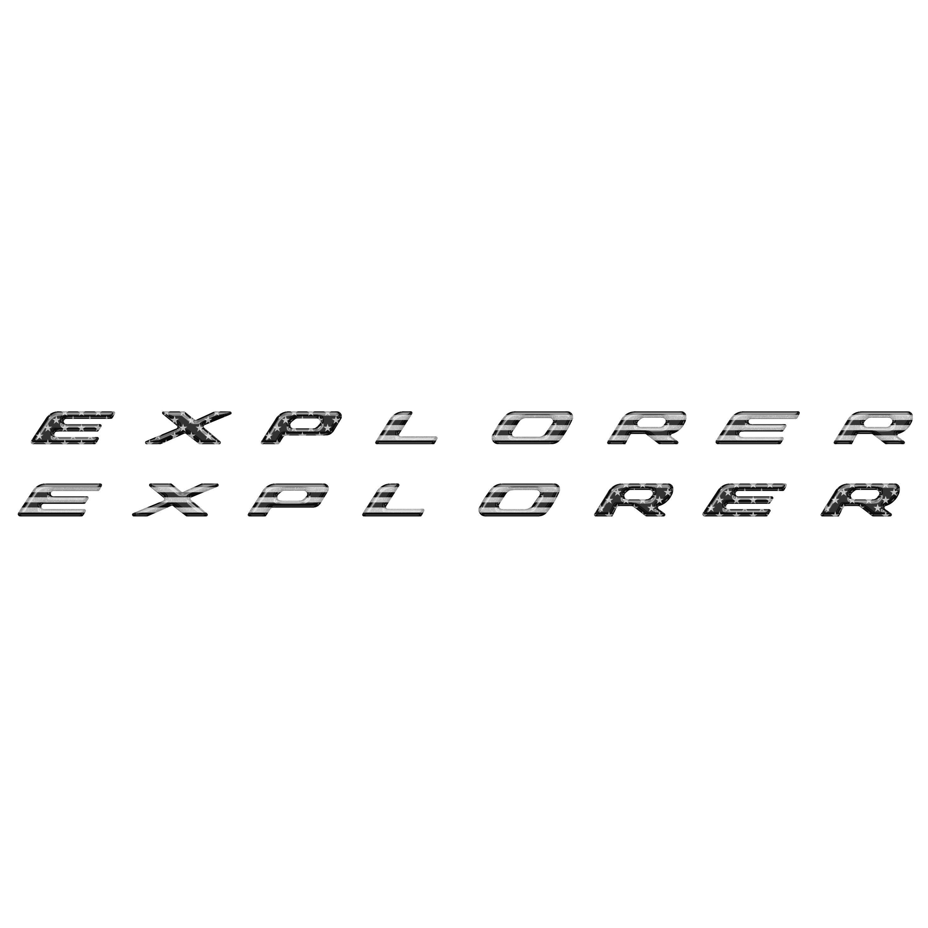 Rocker Panel Letter Inserts Fits 2020-2026 Ford Explorer