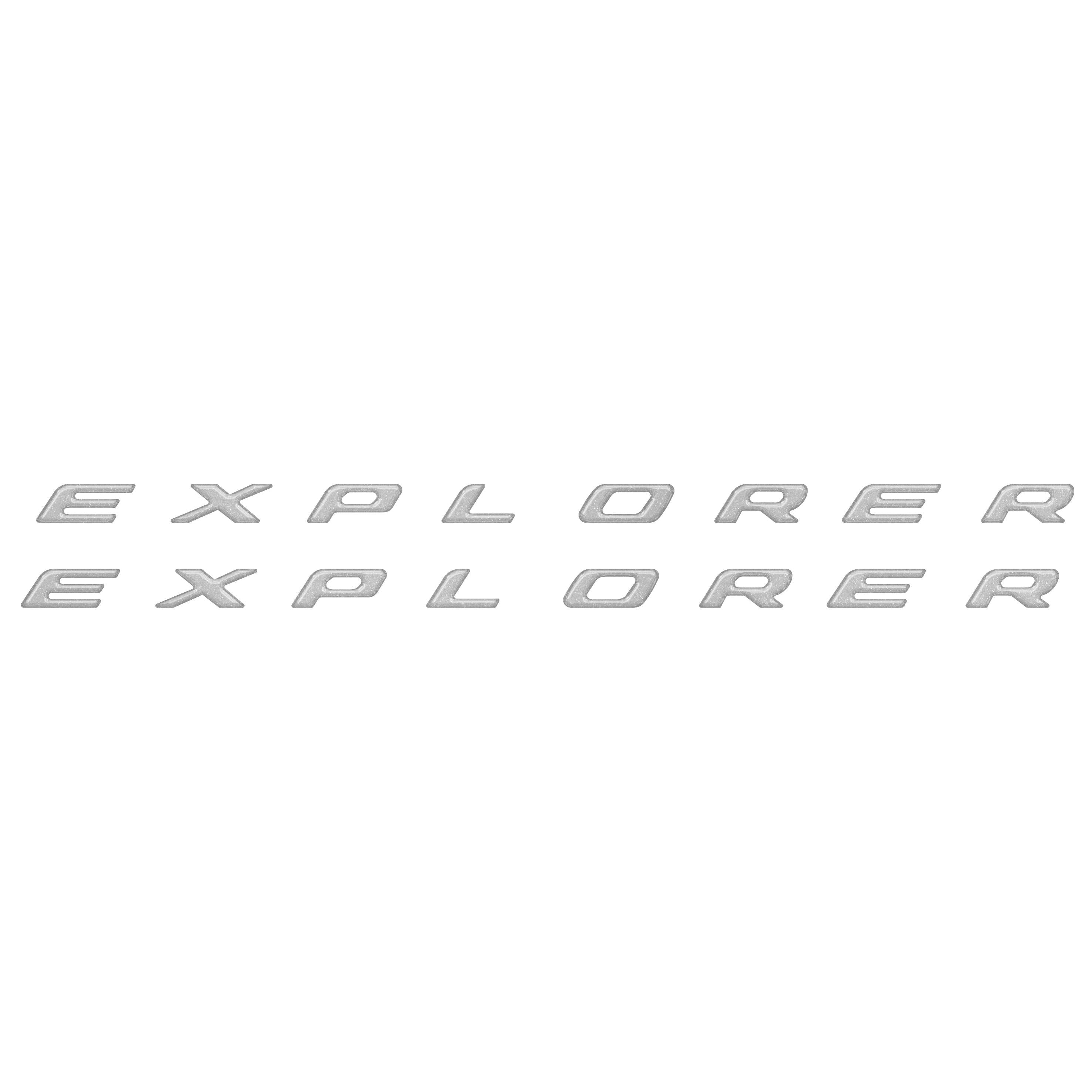 Rocker Panel Letter Inserts Fits 2020-2026 Ford Explorer