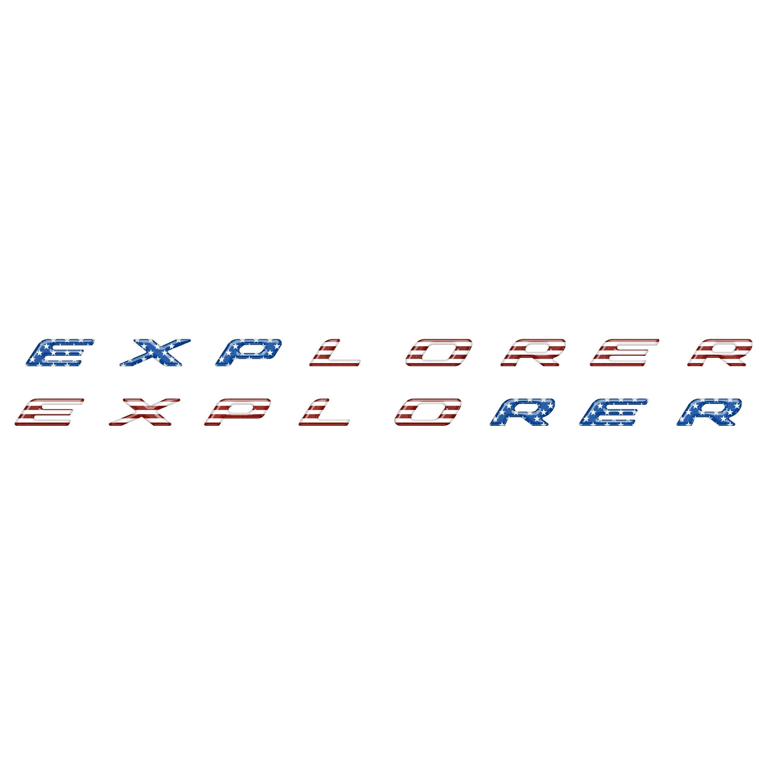 Rocker Panel Letter Inserts Fits 2020-2026 Ford Explorer