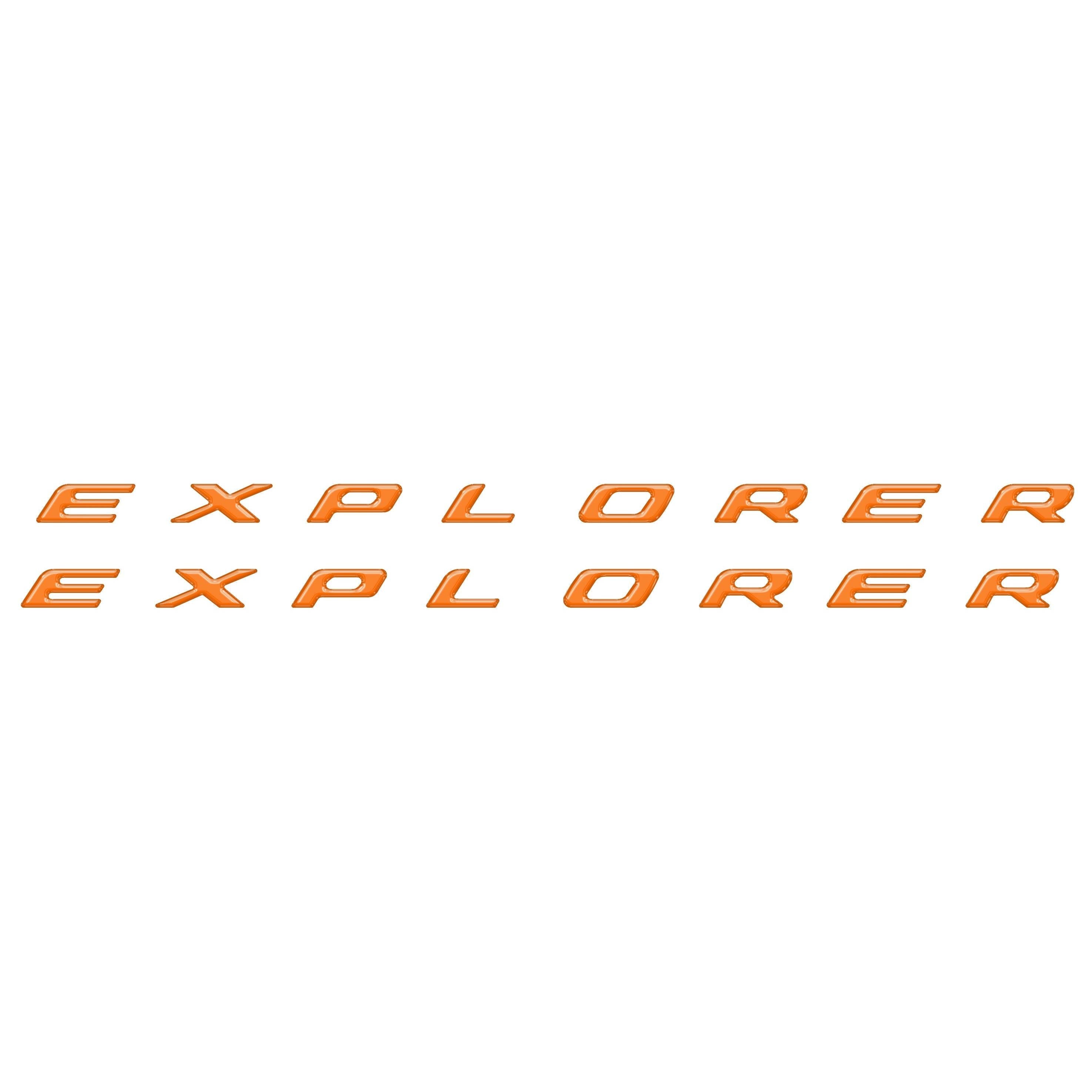 Rocker Panel Letter Inserts Fits 2020-2026 Ford Explorer