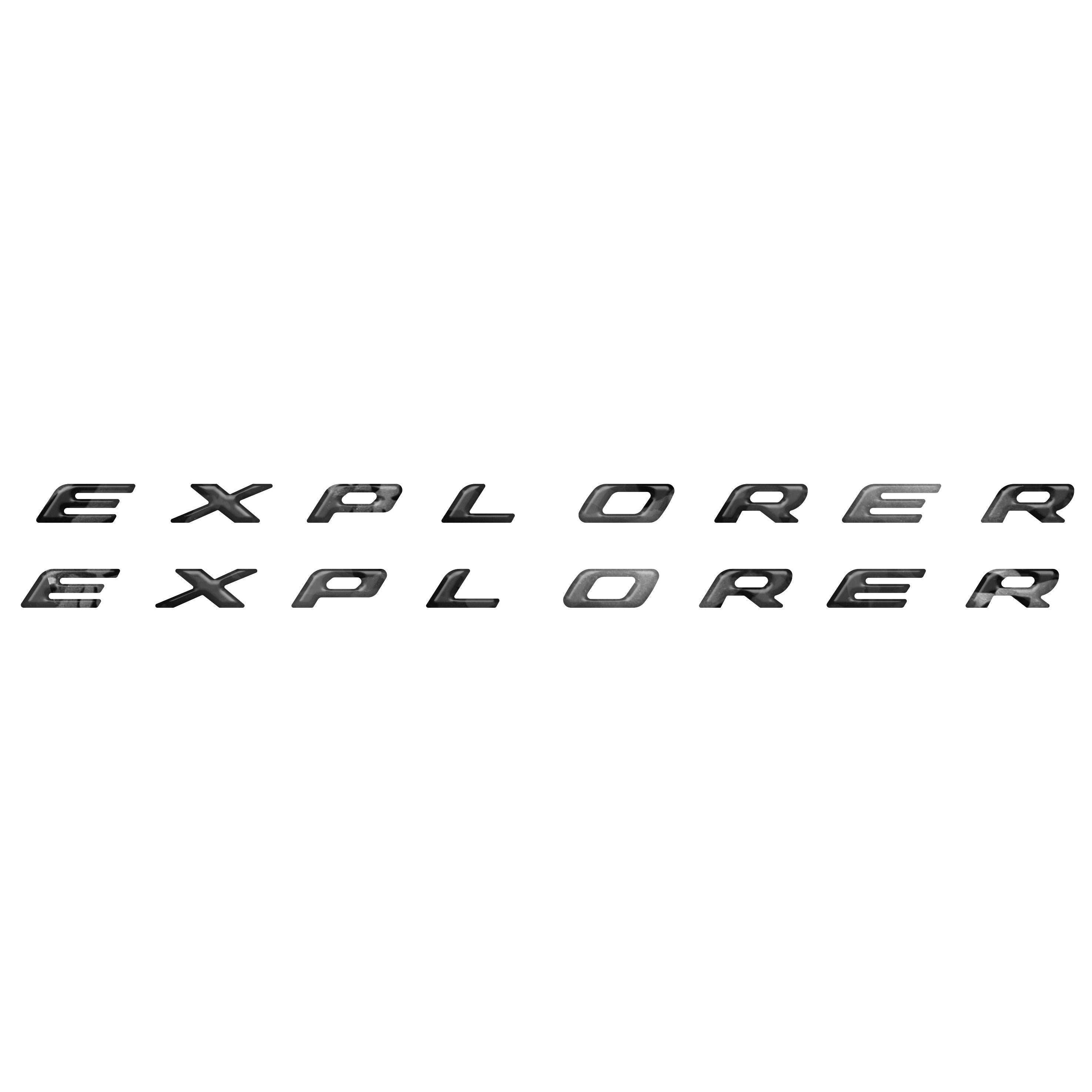 Rocker Panel Letter Inserts Fits 2020-2026 Ford Explorer