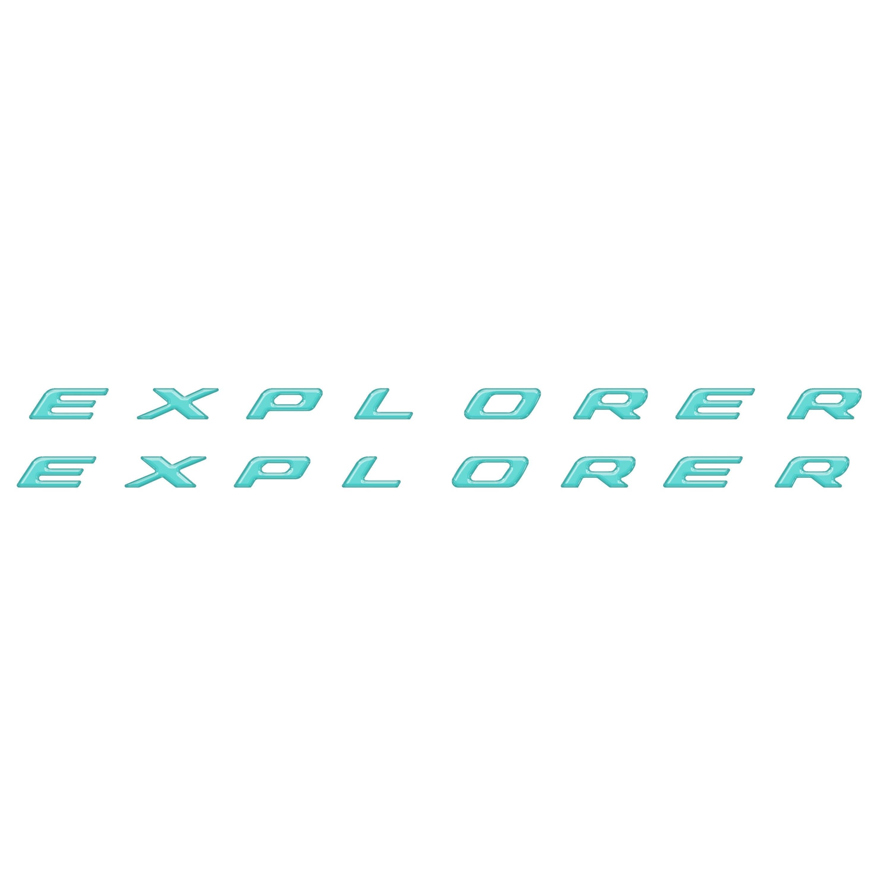 Rocker Panel Letter Inserts Fits 2020-2026 Ford Explorer