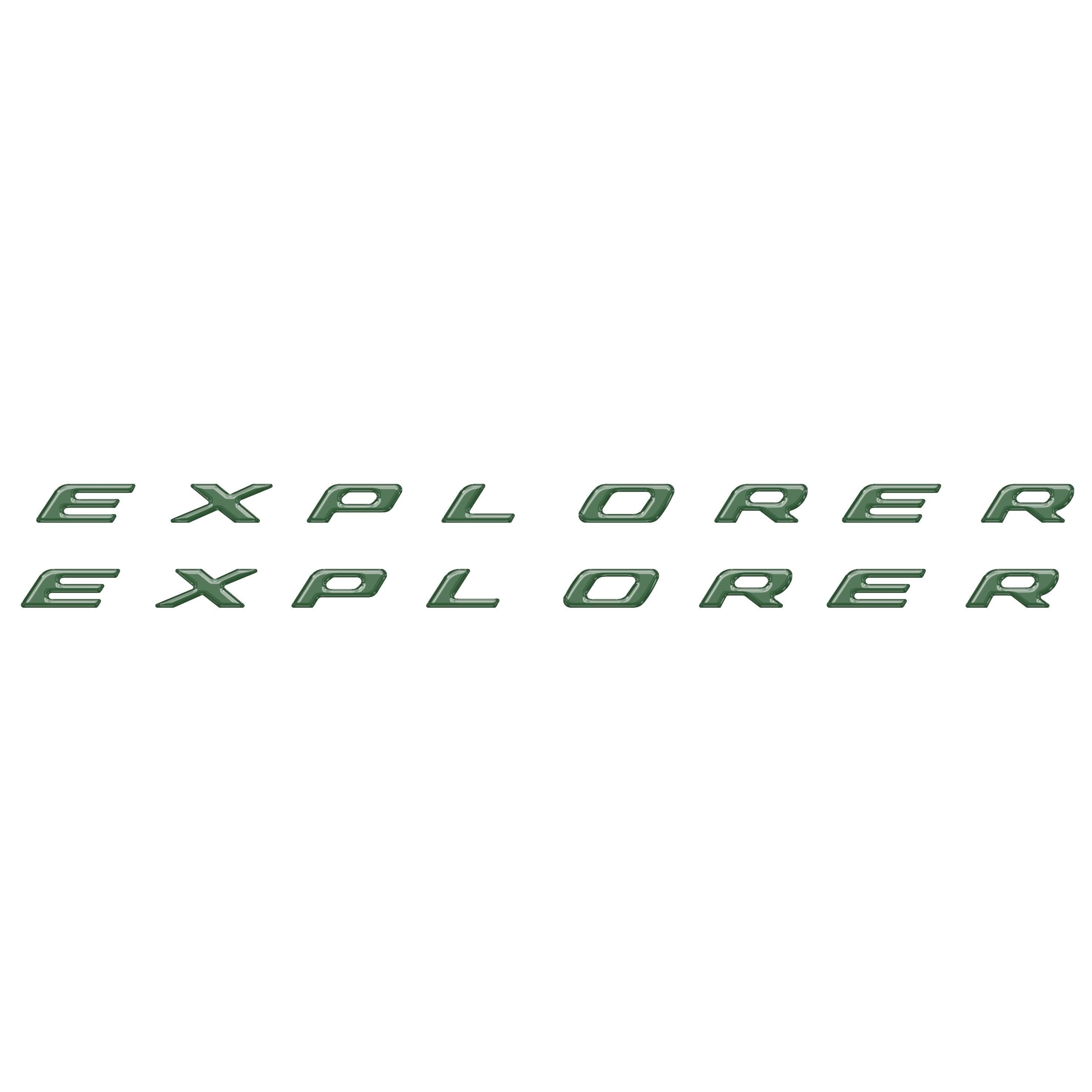 Rocker Panel Letter Inserts Fits 2020-2026 Ford Explorer