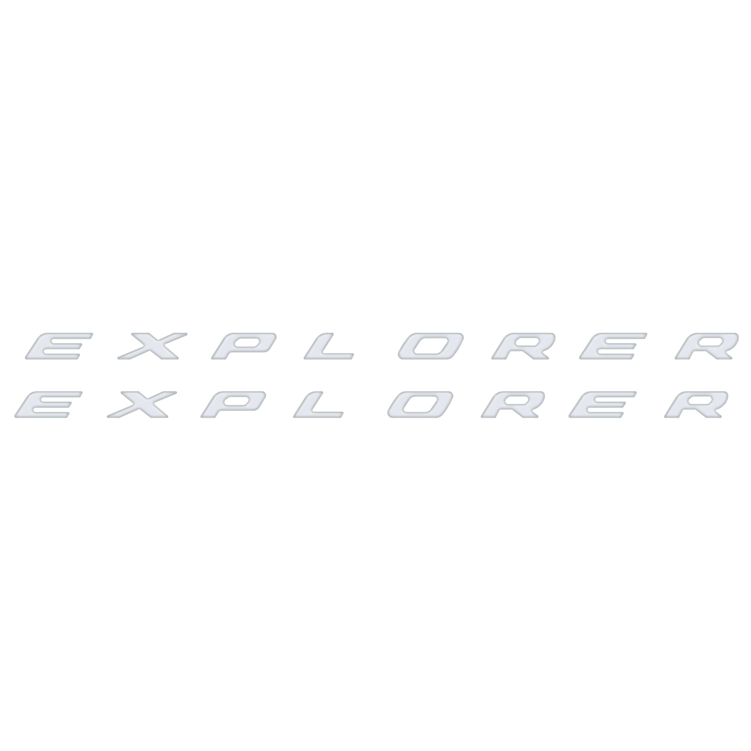 Rocker Panel Letter Inserts Fits 2020-2026 Ford Explorer