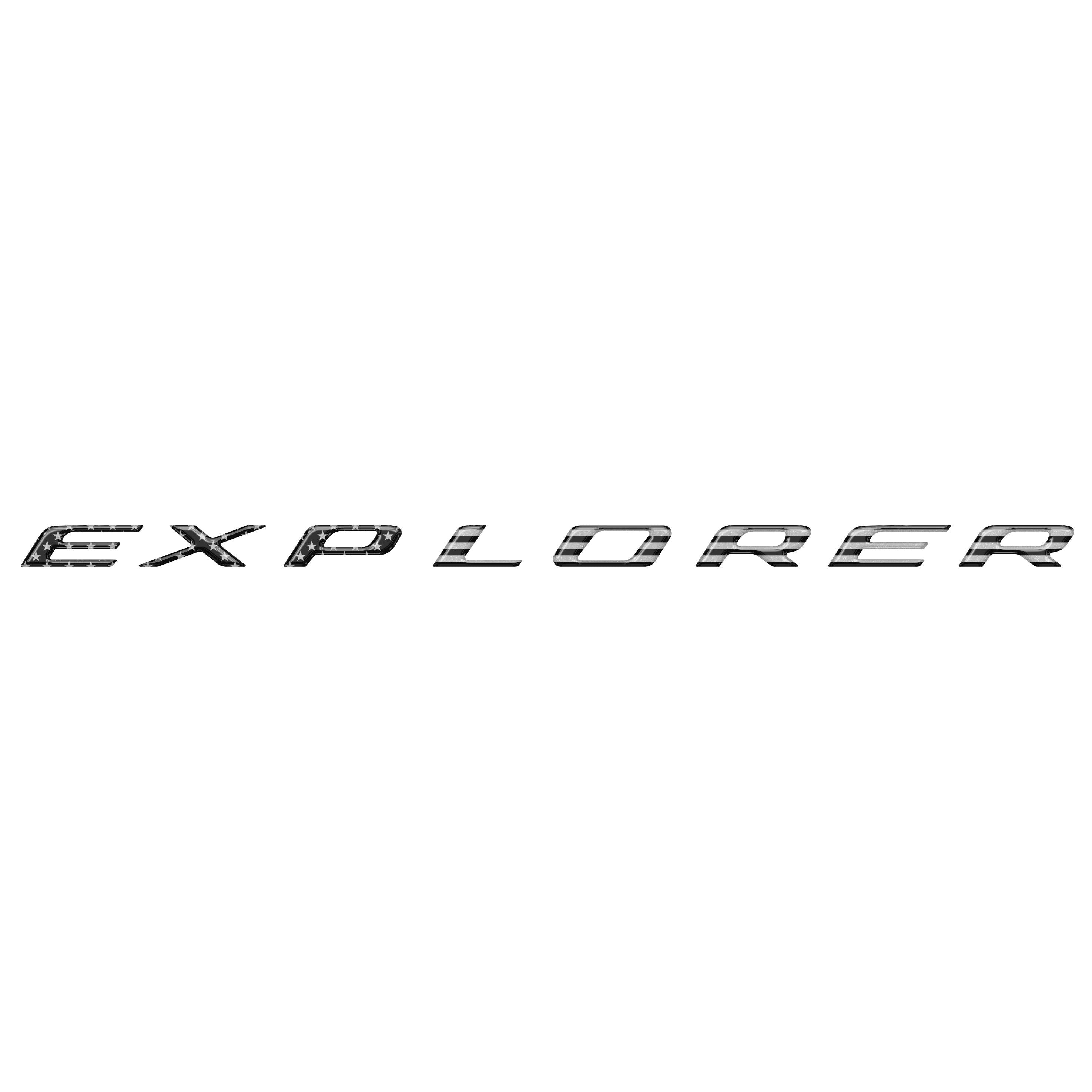 Liftgate Letter Overlays Fits 2025-2026 Ford Explorer