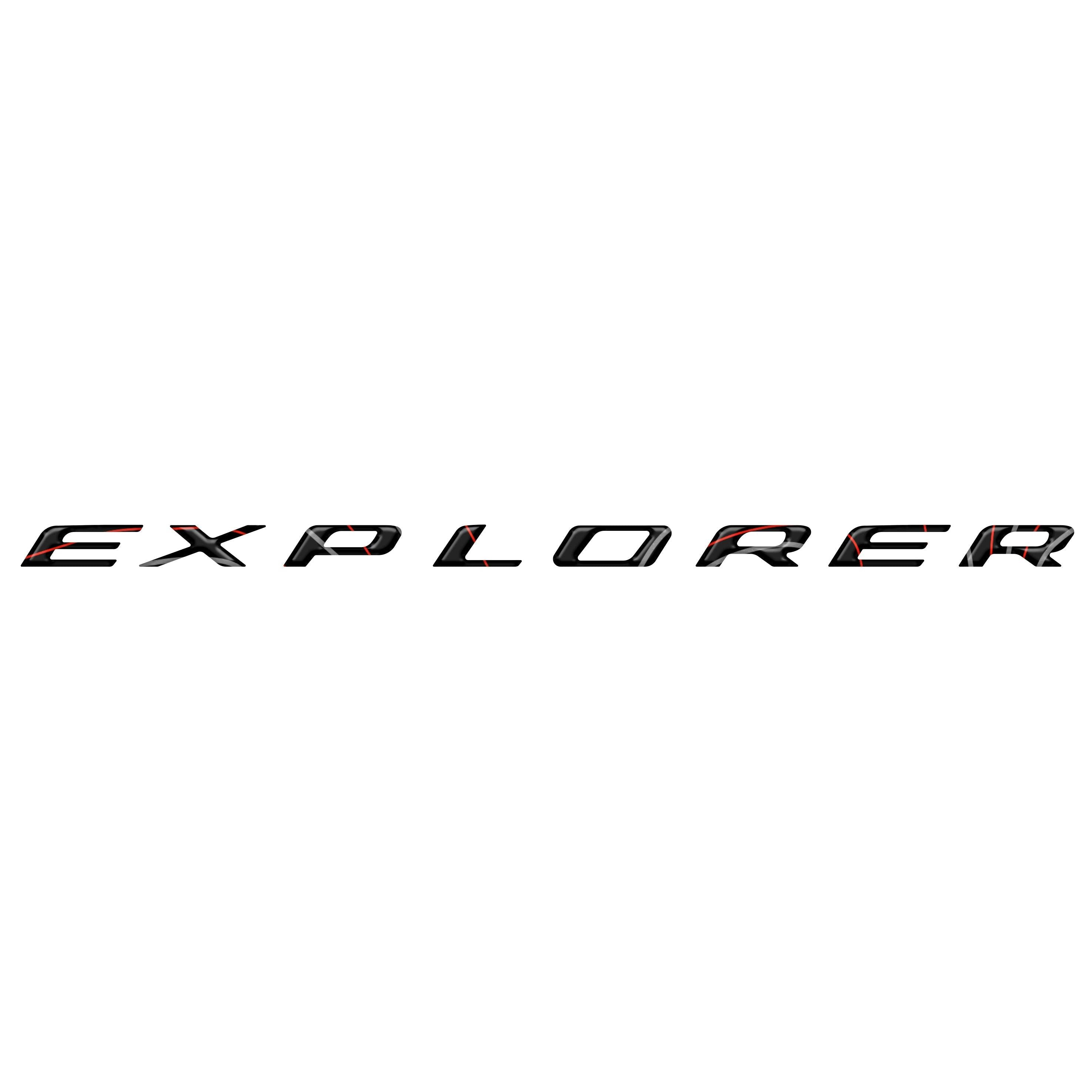 Liftgate Letter Overlays Fits 2025-2026 Ford Explorer