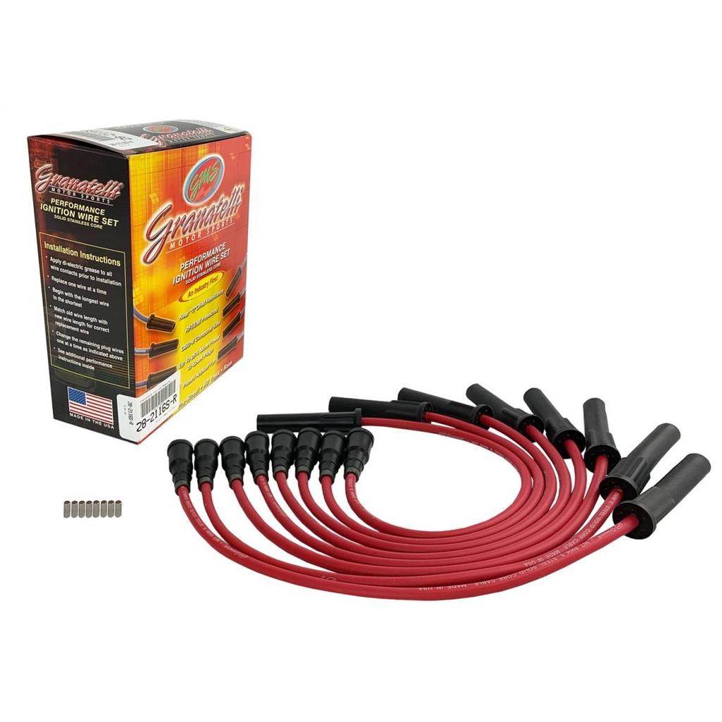 0 Ohm Spark Plug Wires for 2010-2014 Ford Raptor 6.2L V8 28-2116S-R