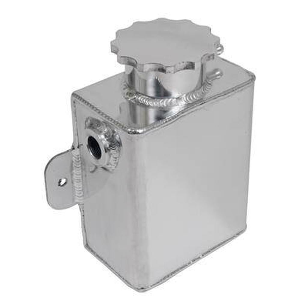 500300 rugged polished aluminum coolant overflow expansion tank engineered