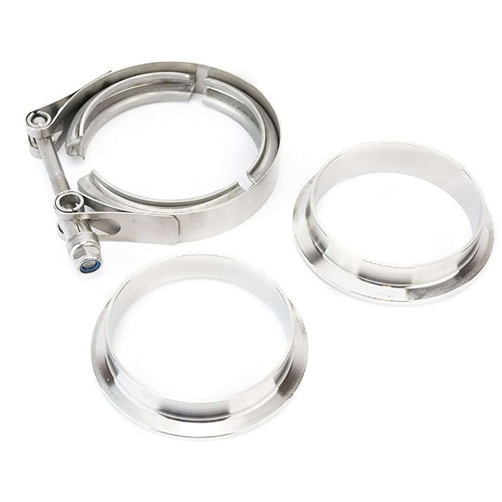 (89mm) Mating Male to Female (Interlocking) Flanges with V-Band Clamp Included