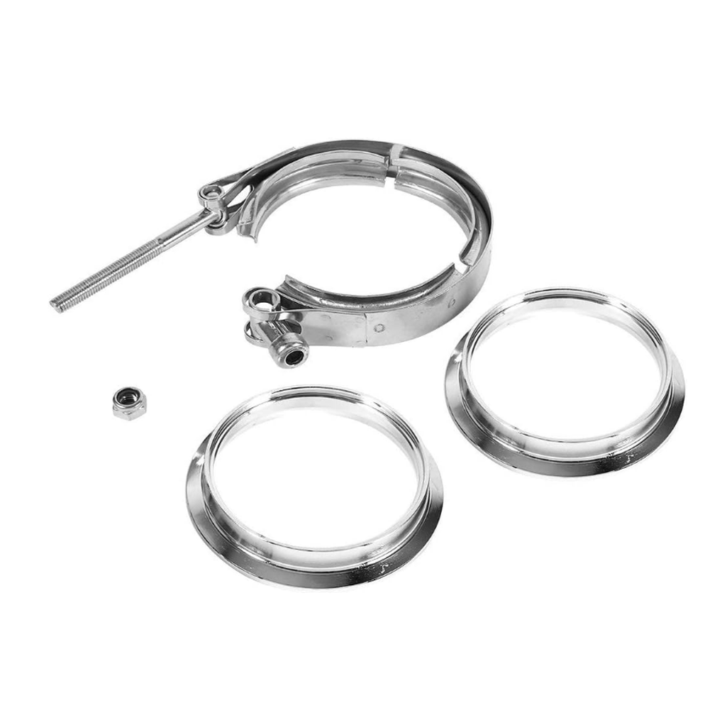 89mm Mating Male Female Interlocking Flanges V-Band Clamp Included-Mild