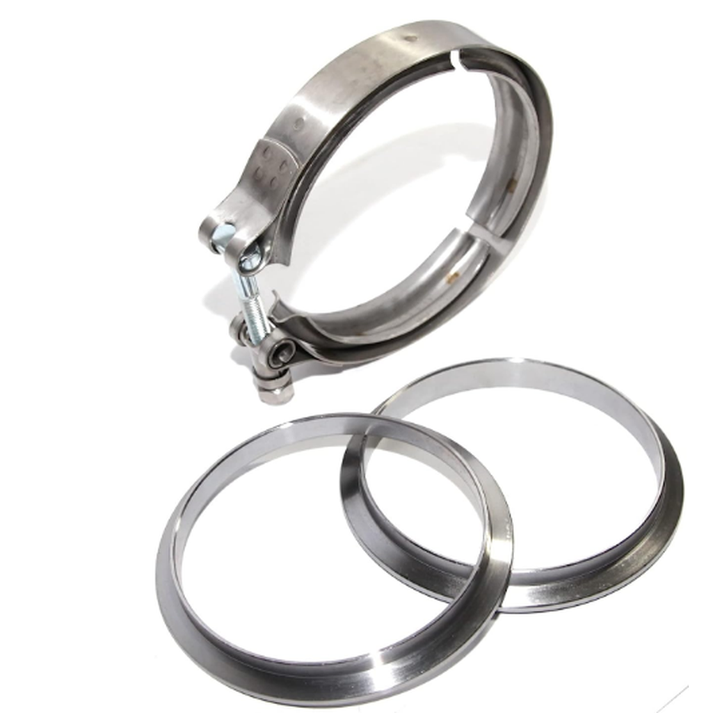 63mm Mating Male Female Interlocking Flanges V-Band Clamp Included-Mild