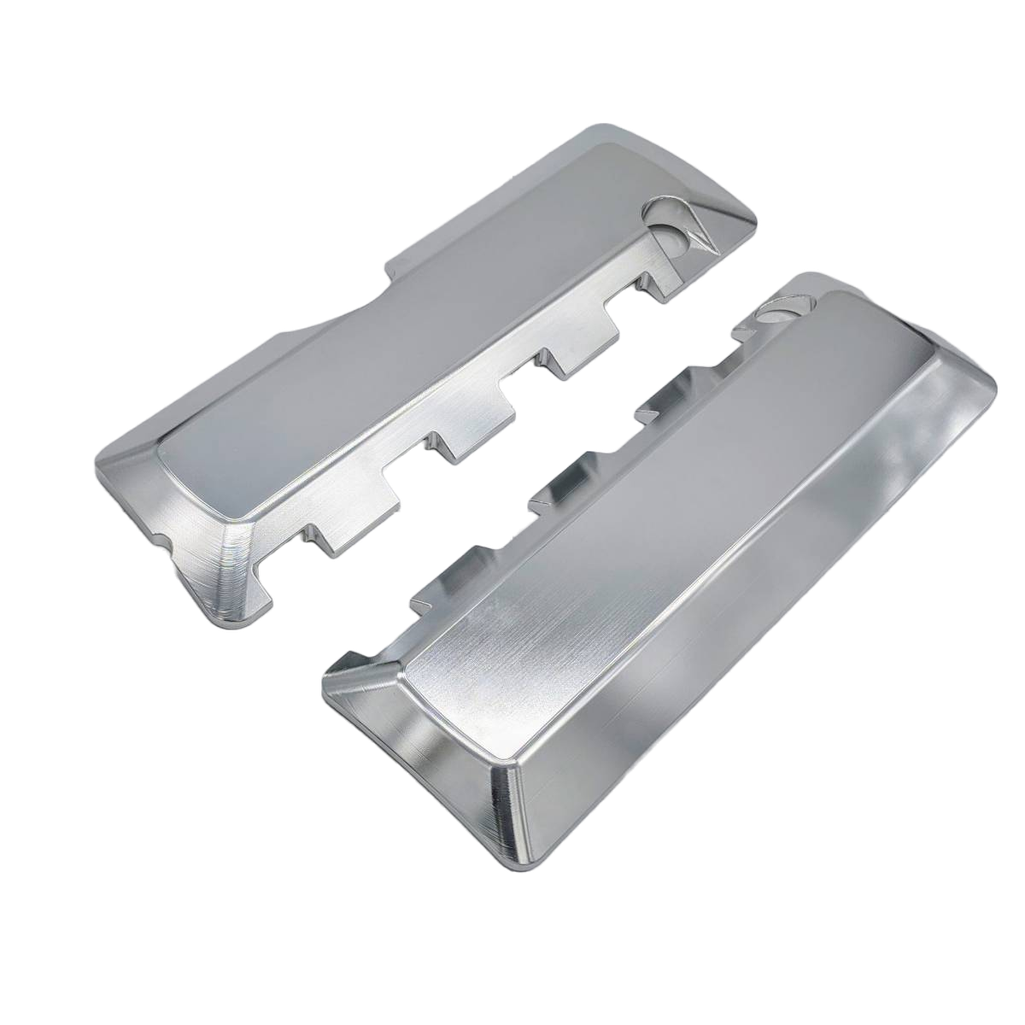 Granatelli CC-0010 billet aluminum set includes both covers grommets