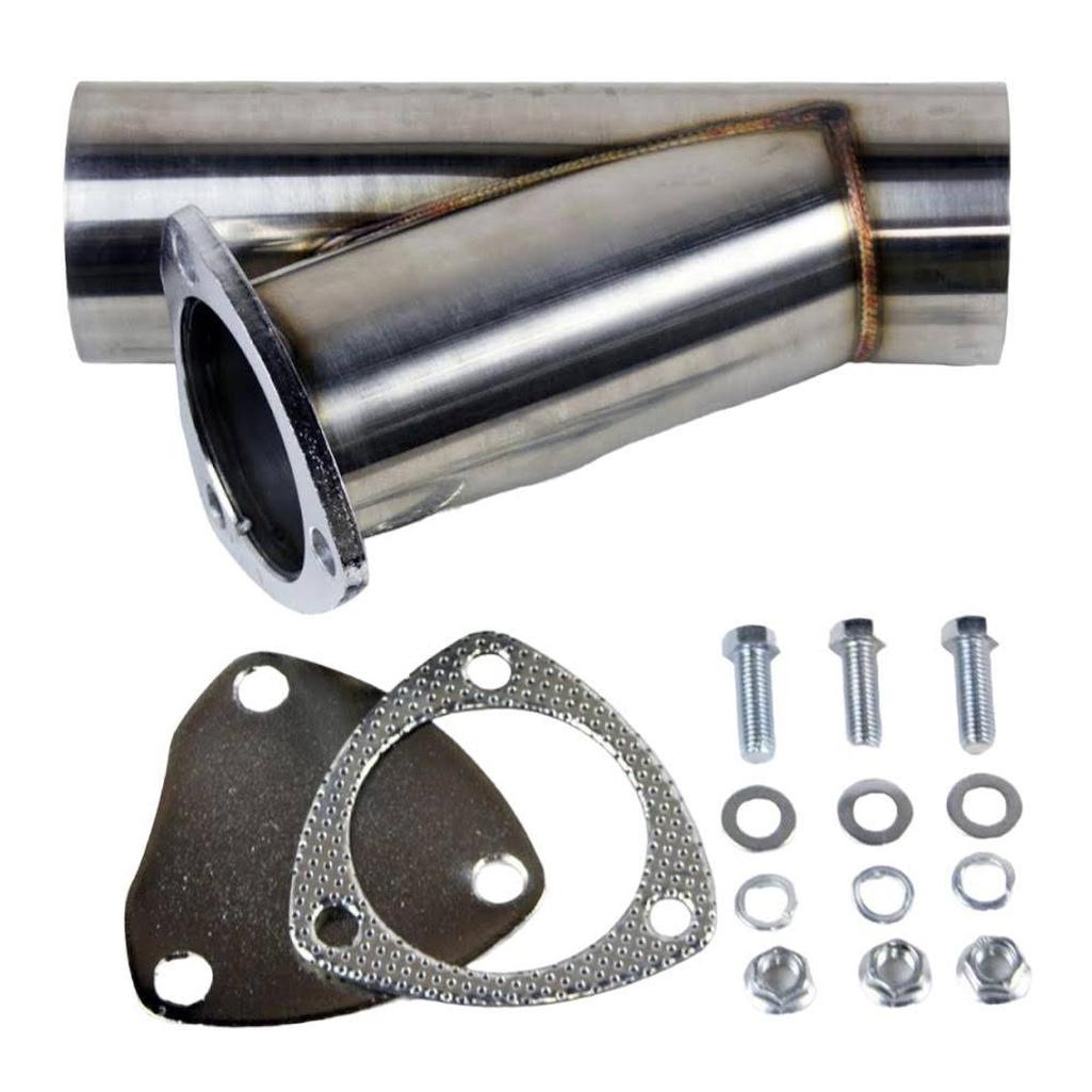 Stainless Steel 2.25 Inch Manual Exhaust Cutout Kit
