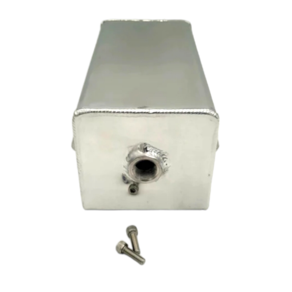 500301 polished aluminum coolant overflow expansion tank engineered performance