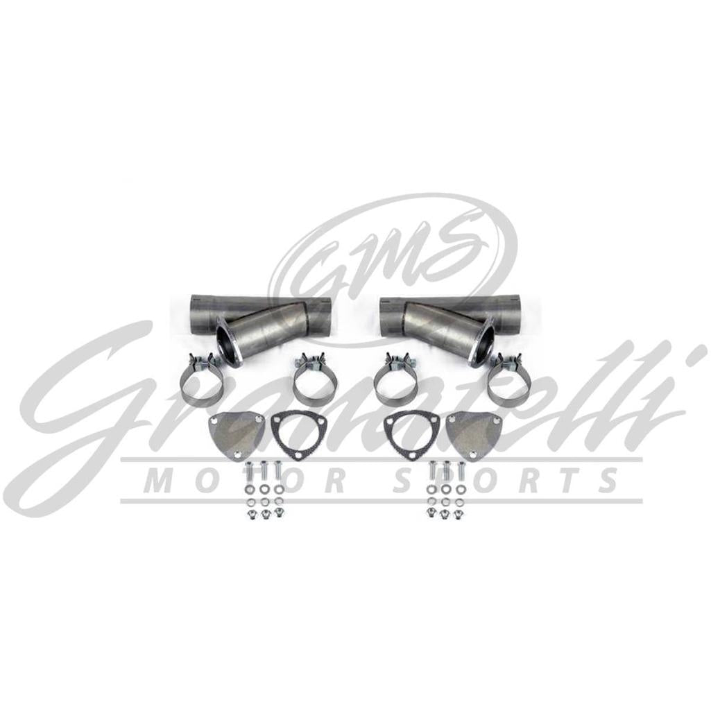 57mm Manual Exhaust Cutout-Aluminized Mild Steel w/Slip Fit Band
