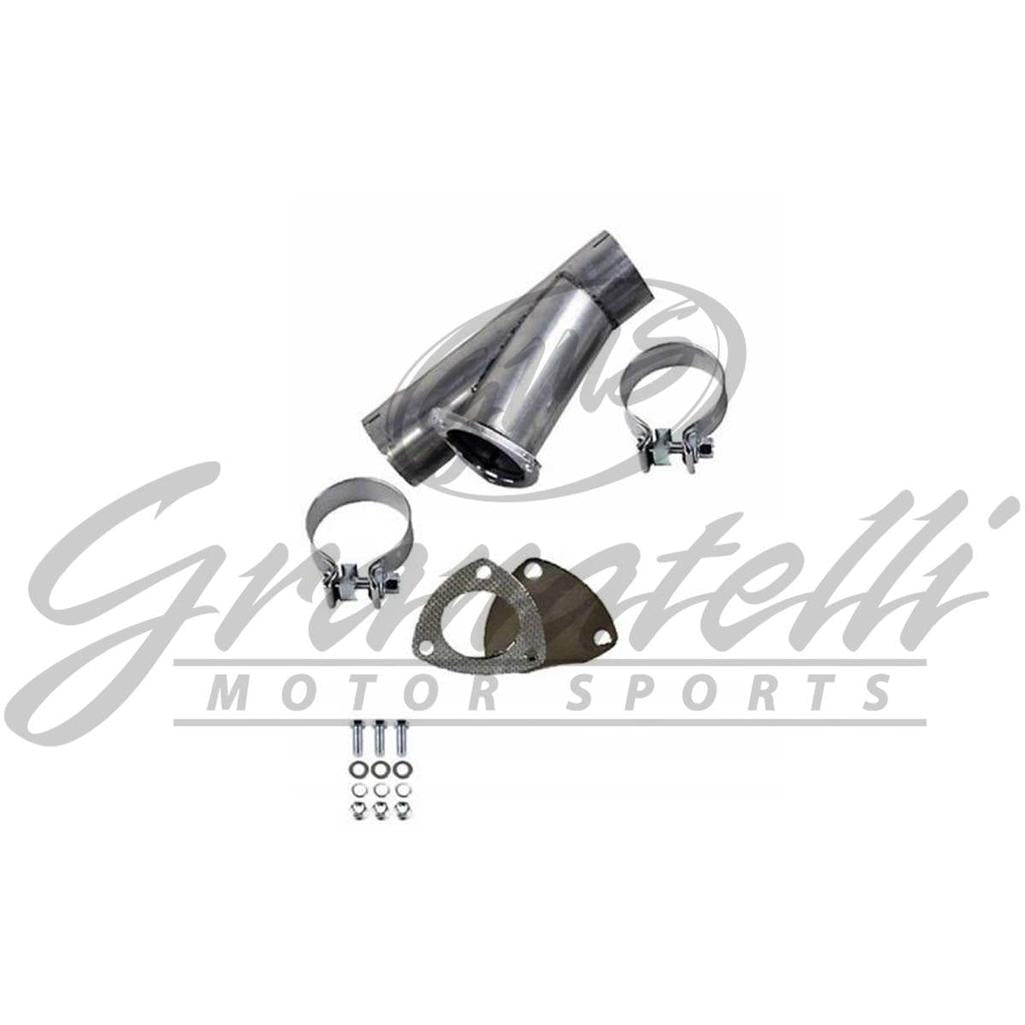 (89mm) Manual Exhaust Cutout Kit-Stainless Steel-Slip Fit w/Band Clamp