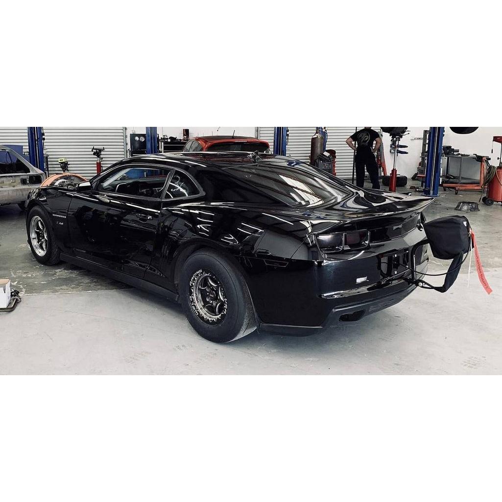 Stock style wing enhances rear stability adds aerodynamic flair