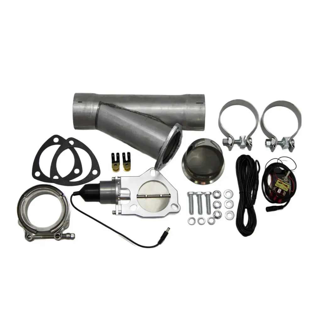 360° rotatable V-band turndown with polished stainless slanted exit (45°)