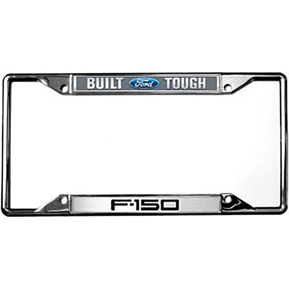 Built Ford Tough F-150 License Plate Frame - Chrome-SR1 Performance