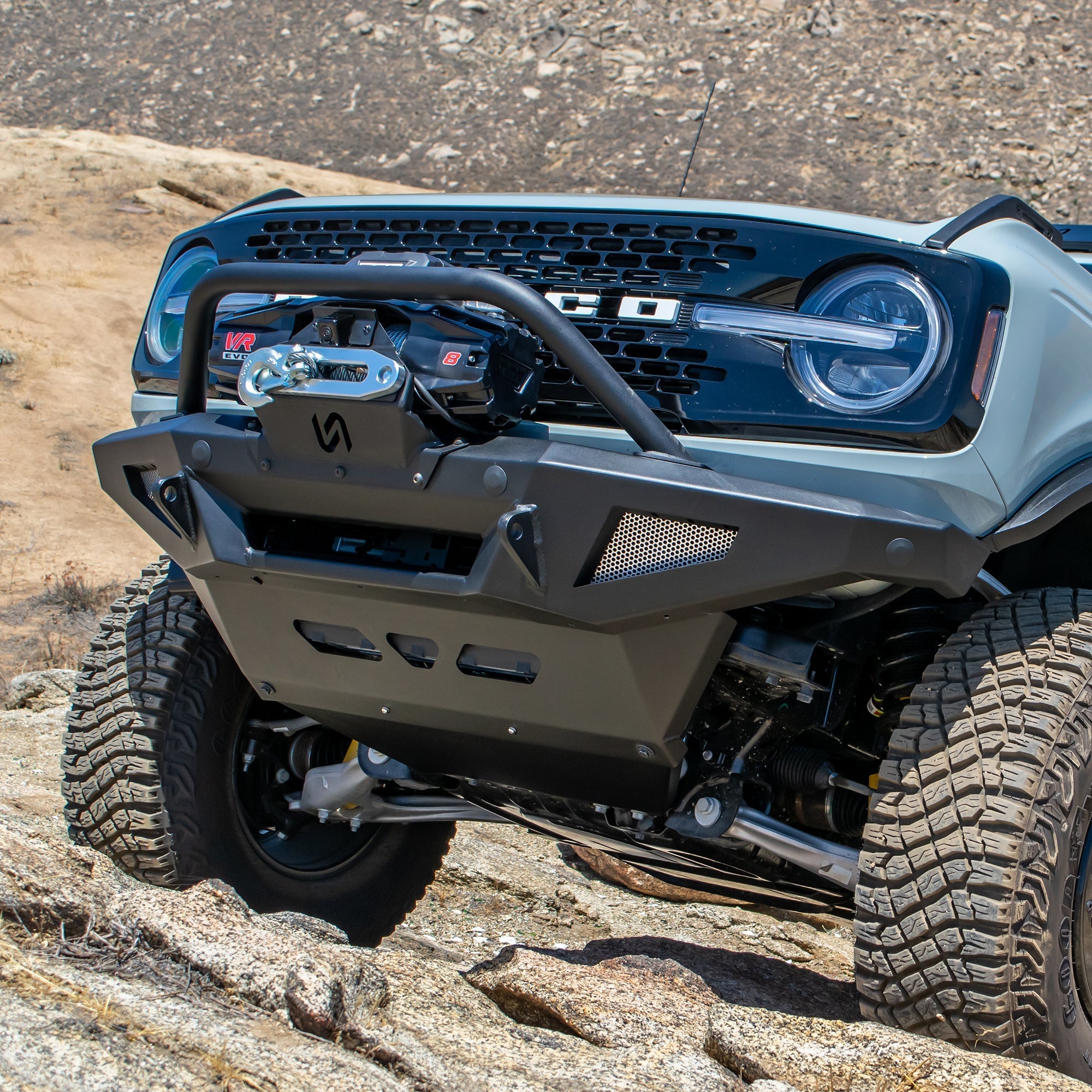2021+ Ford Bronco Front Bumper Package | Bumper | Skid Plate | Winch Mount | Bull Bar