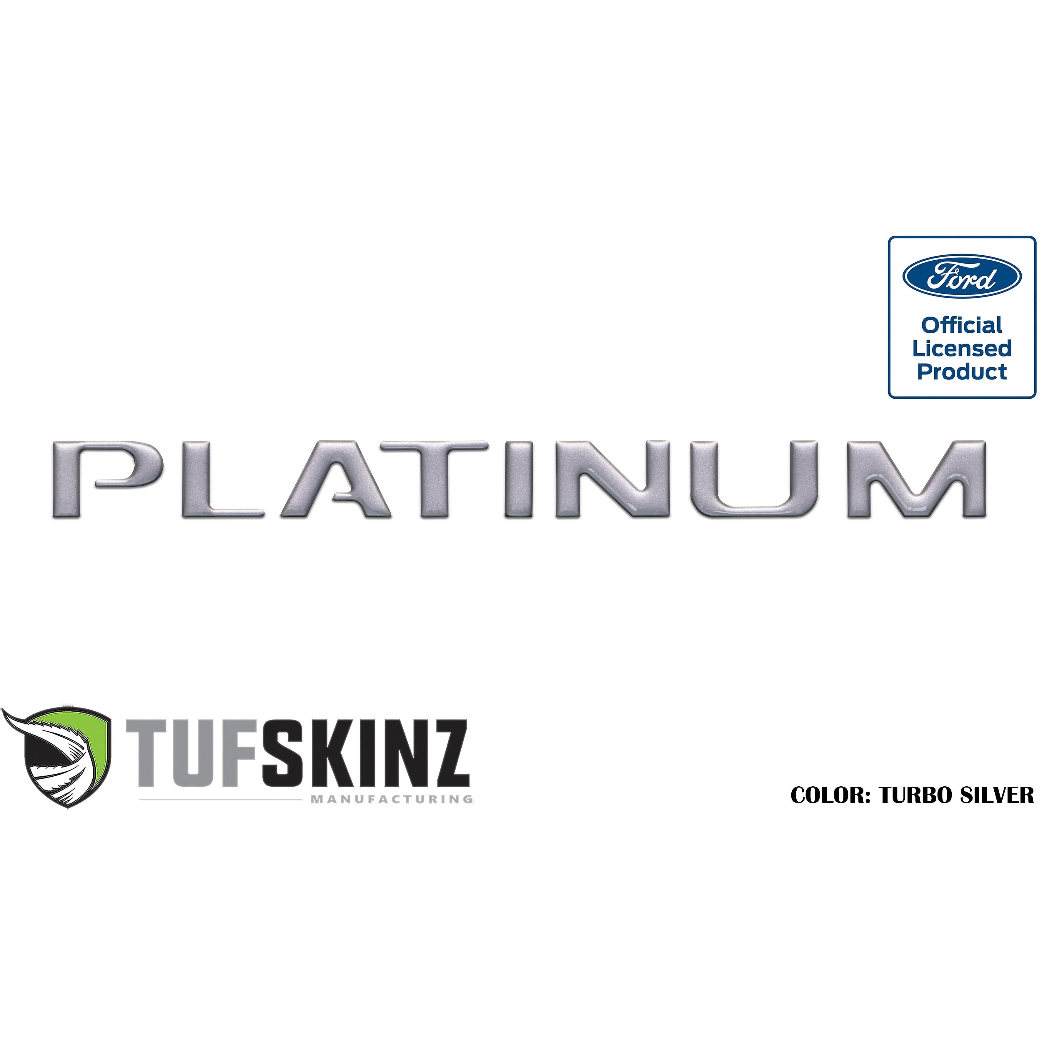 Tailgate Letter Inserts Fits 2015-2017 Ford F-150 Platinum
