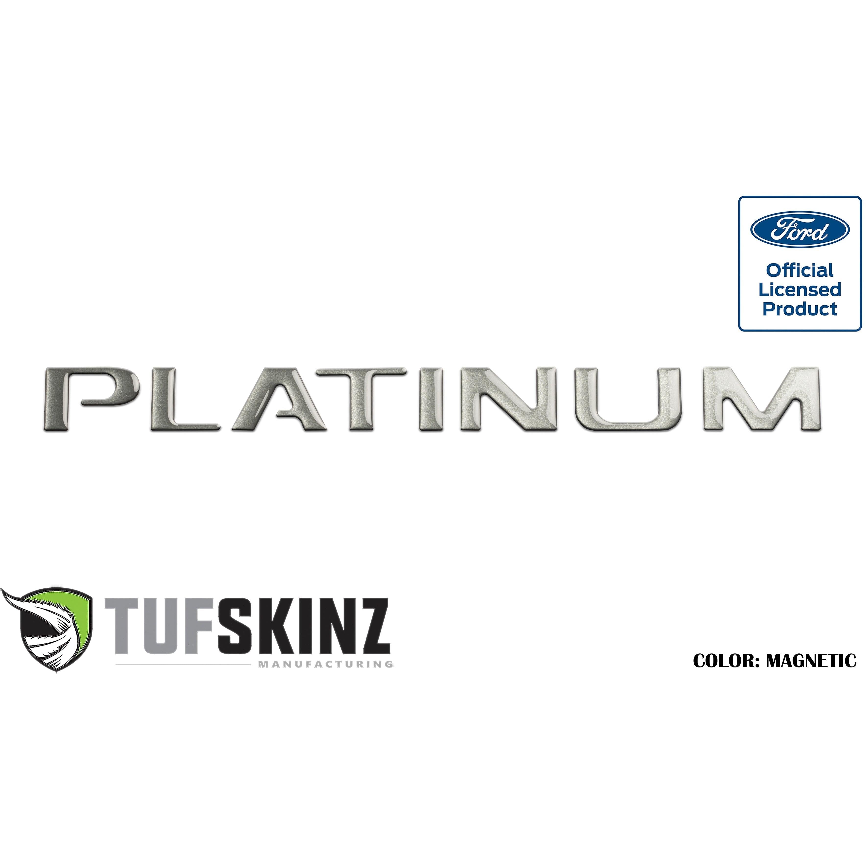 Tailgate Letter Inserts Fits 2015-2017 Ford F-150 Platinum