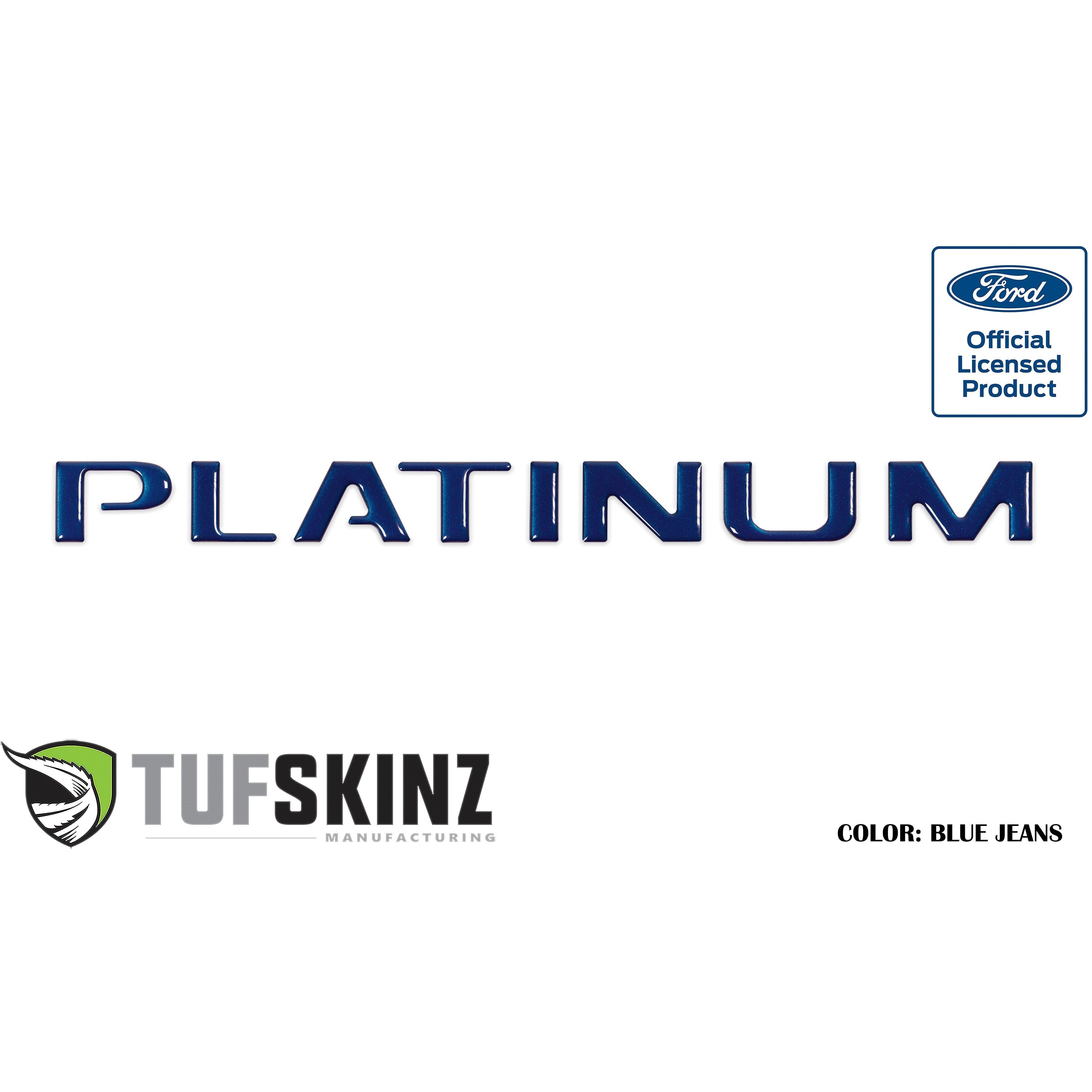 Tailgate Letter Inserts Fits 2015-2017 Ford F-150 Platinum