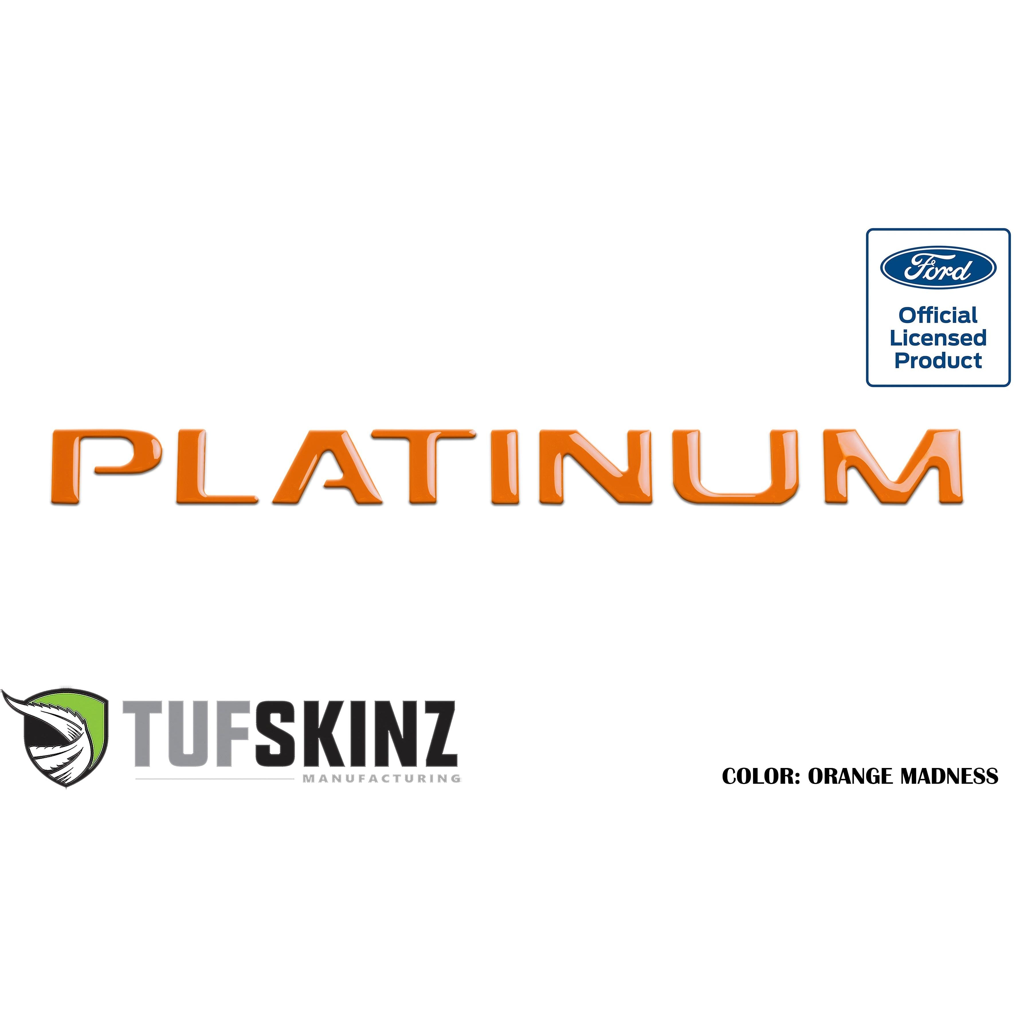 Tailgate Letter Inserts Fits 2015-2017 Ford F-150 Platinum