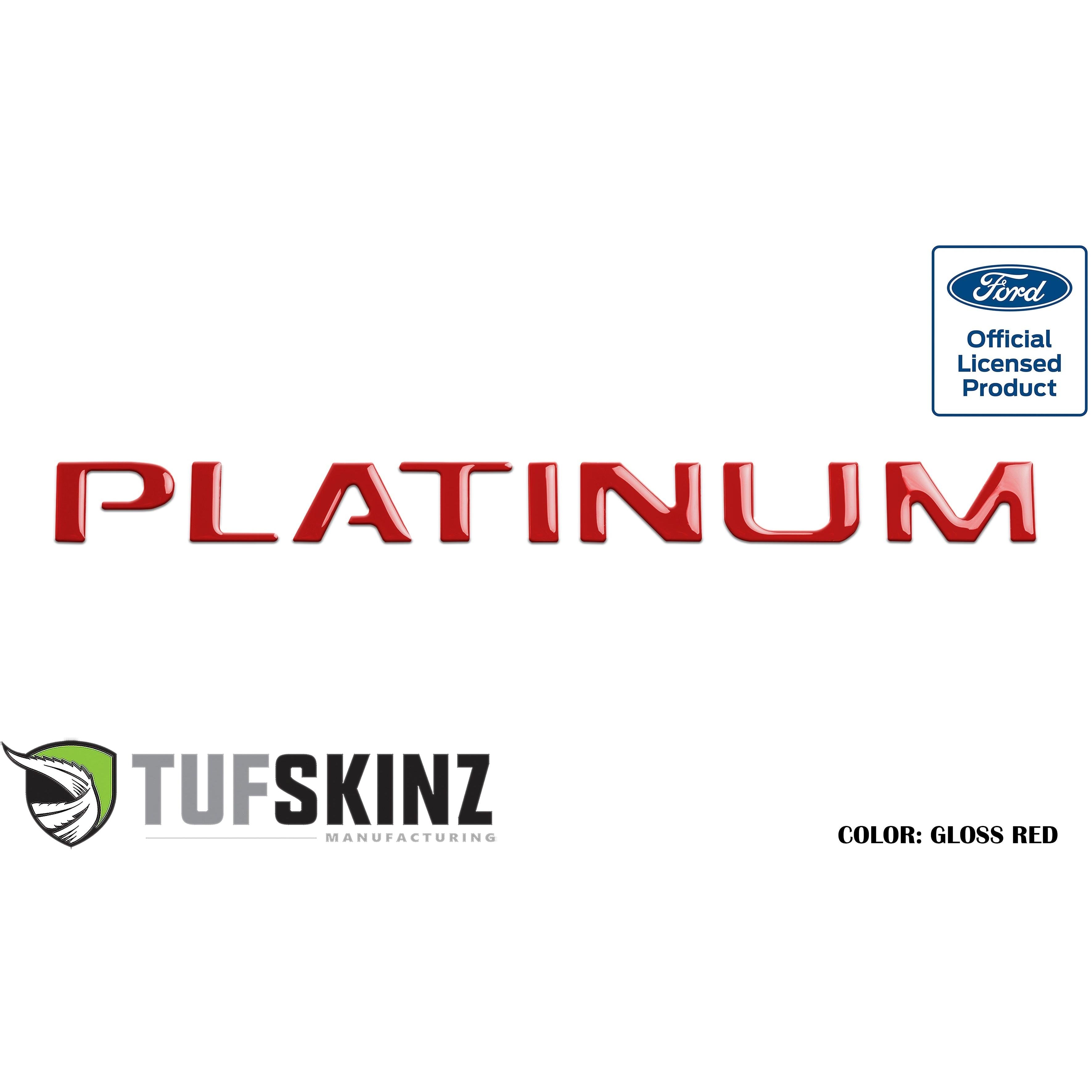 Tailgate Letter Inserts Fits 2015-2017 Ford F-150 Platinum