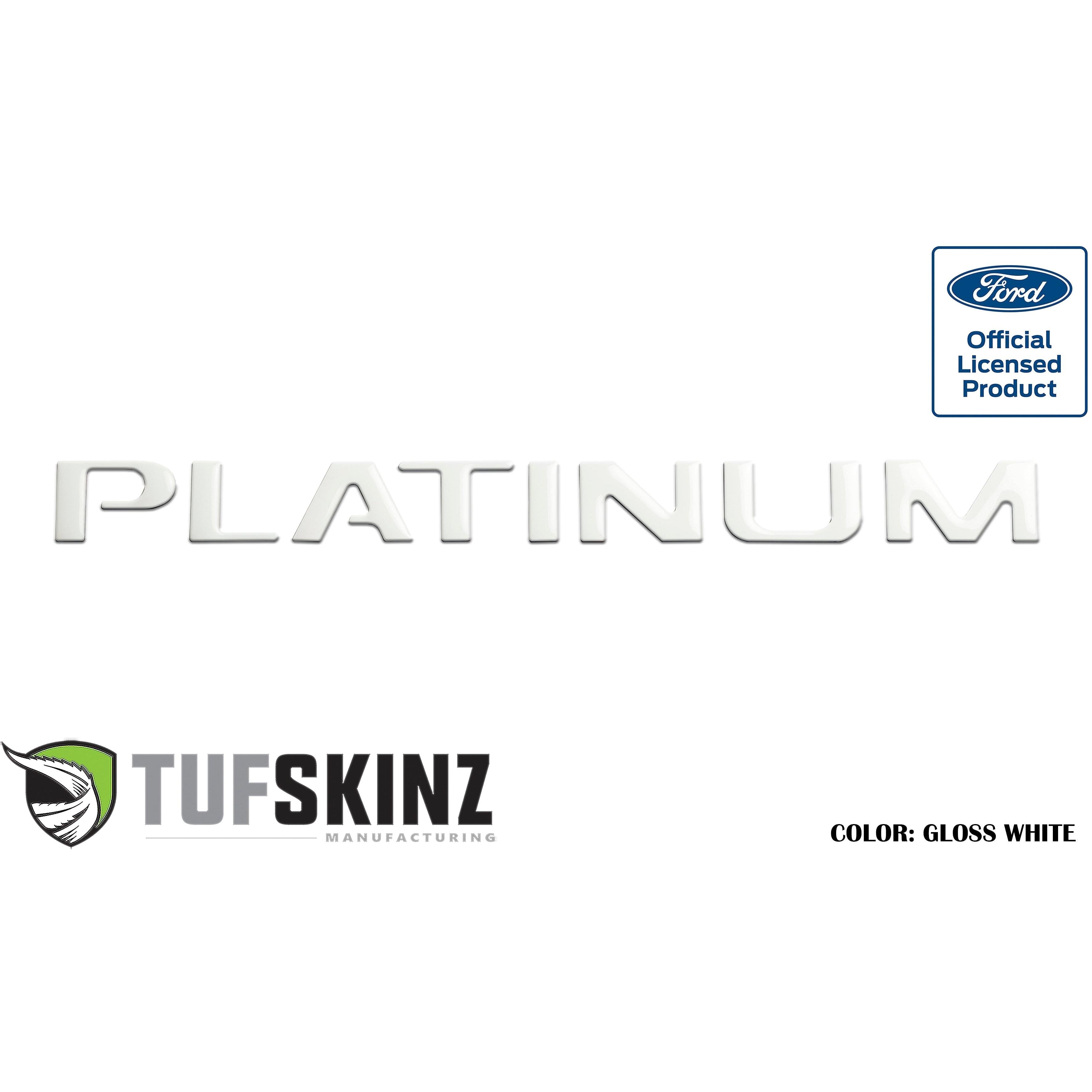 Tailgate Letter Inserts Fits 2015-2017 Ford F-150 Platinum