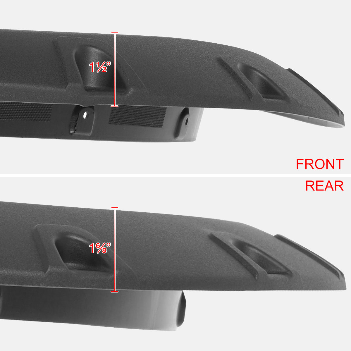 2019-2024 Dodge Ram 2500/3500 4PC Textured Pocket Rivet Style Fender Flares