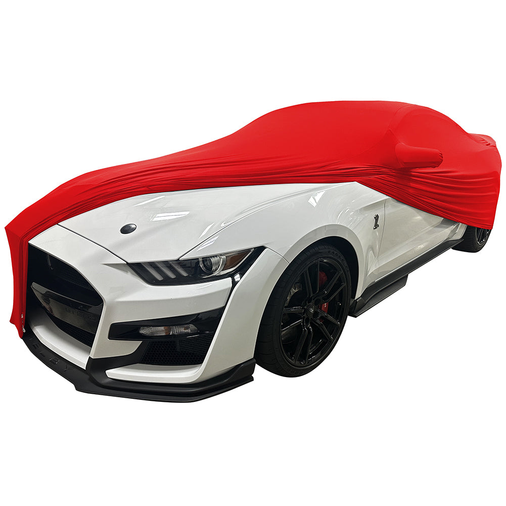 2005-2024 Ford Mustang Ultraguard Stretch Satin Indoor Car Cover - Red-SR1 Performance