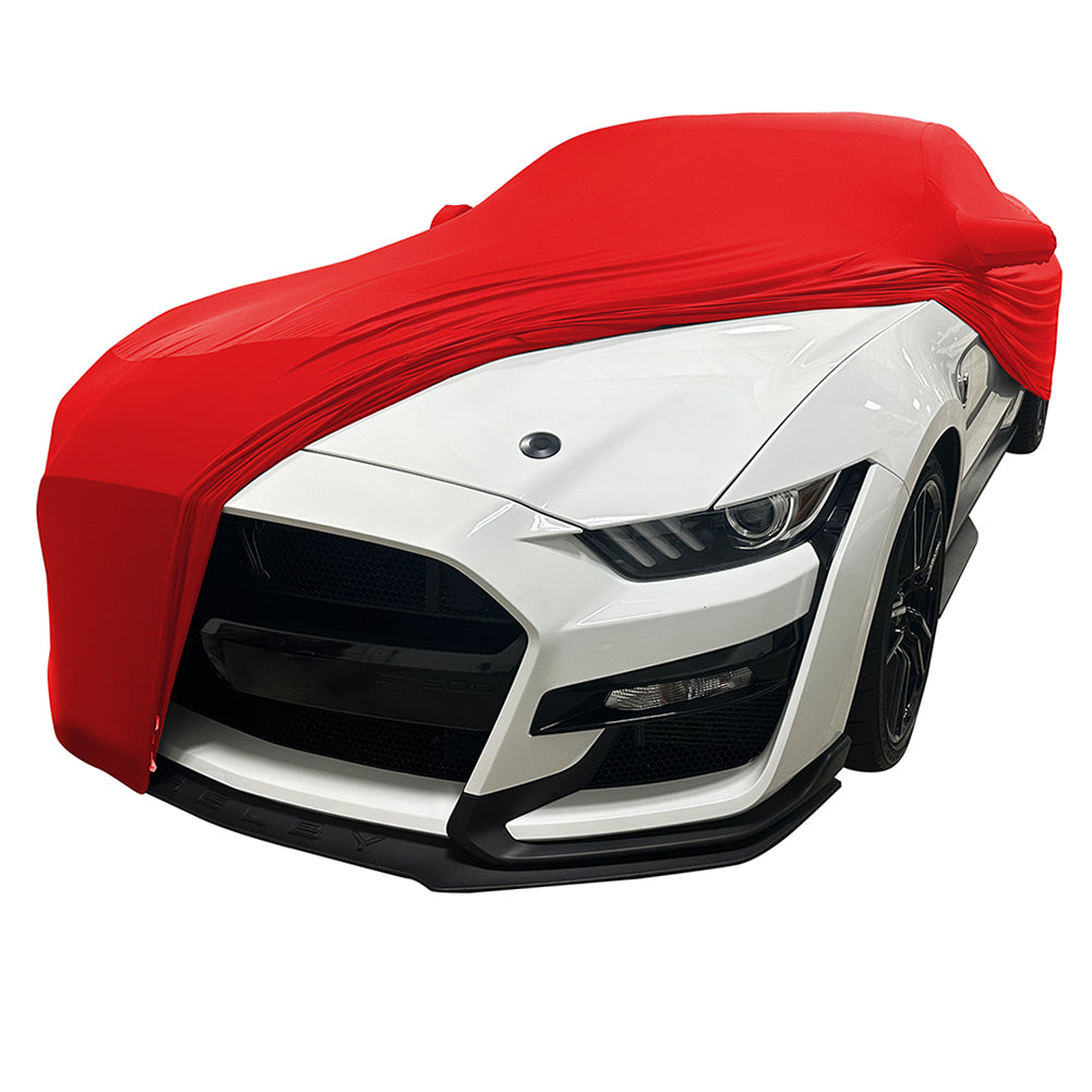 2005-2024 Ford Mustang Ultraguard Stretch Satin Indoor Car Cover - Red-SR1 Performance
