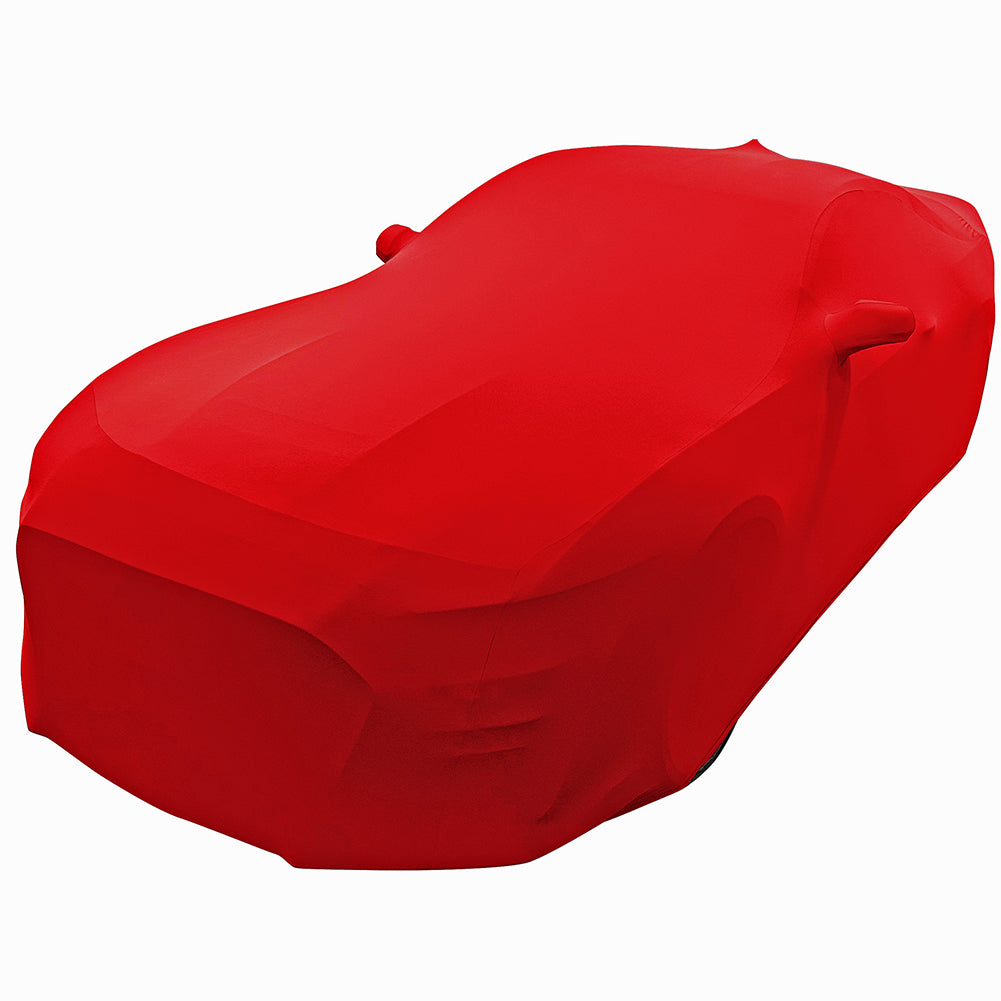 2005-2024 Ford Mustang Ultraguard Stretch Satin Indoor Car Cover - Red-SR1 Performance