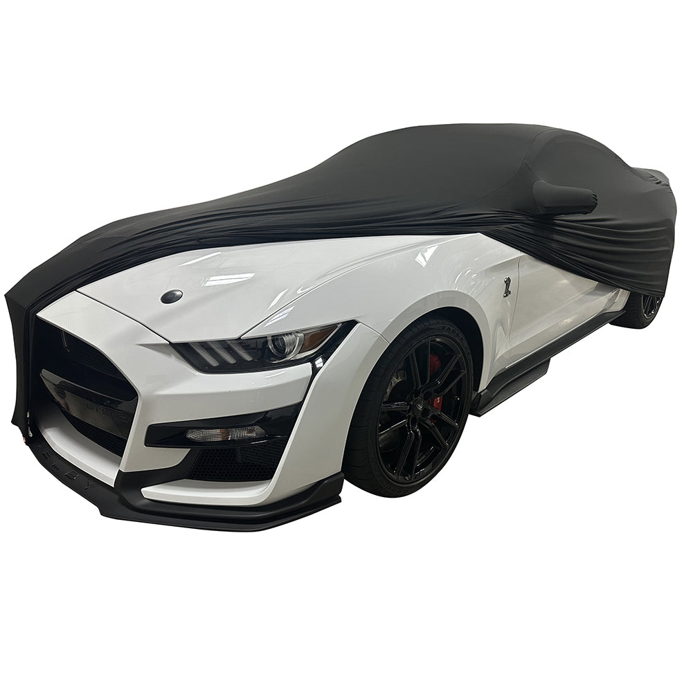 2005-2024 Ford Mustang Ultraguard Stretch Satin Indoor Car Cover - Black-SR1 Performance
