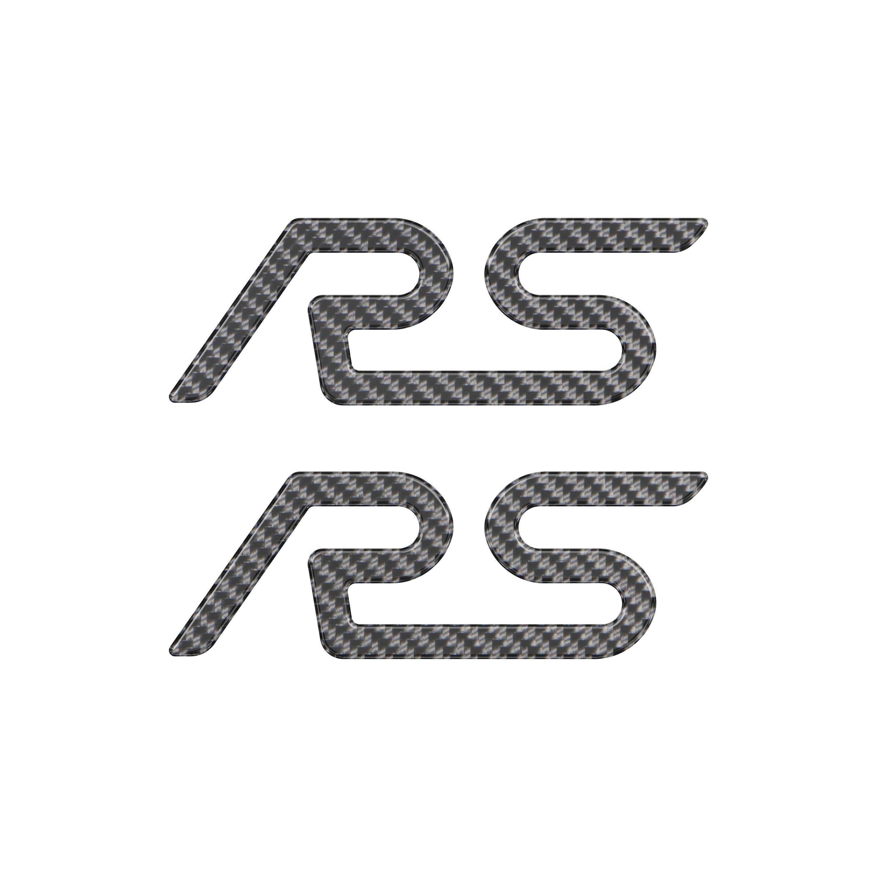 "RS" Spoiler Letter Inserts Fits 2016-2018 Ford Focus RS