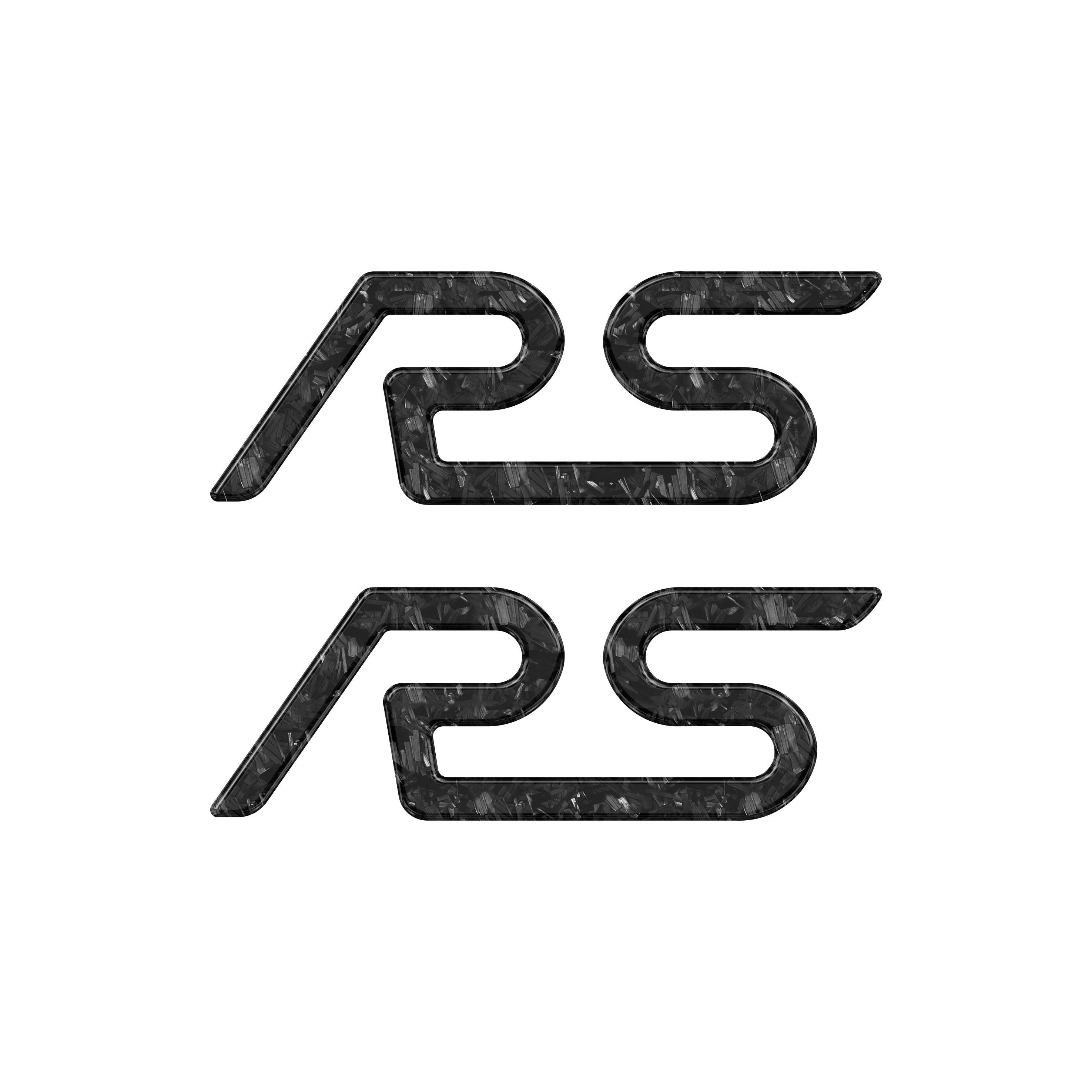 "RS" Spoiler Letter Inserts Fits 2016-2018 Ford Focus RS