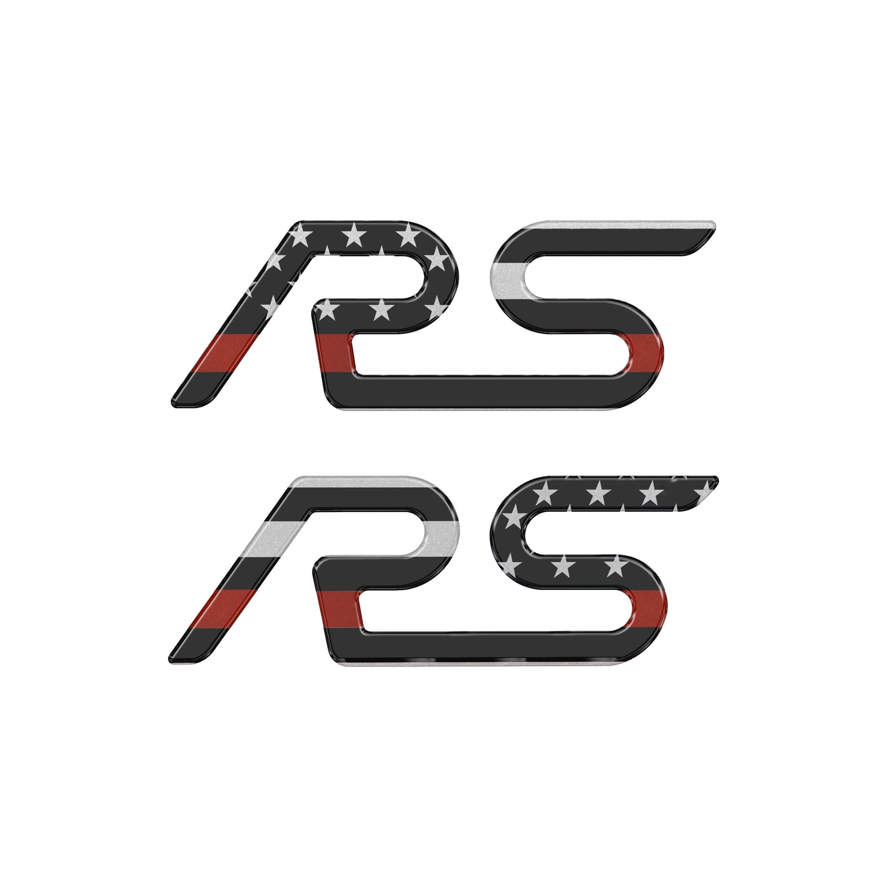 "RS" Spoiler Letter Inserts Fits 2016-2018 Ford Focus RS