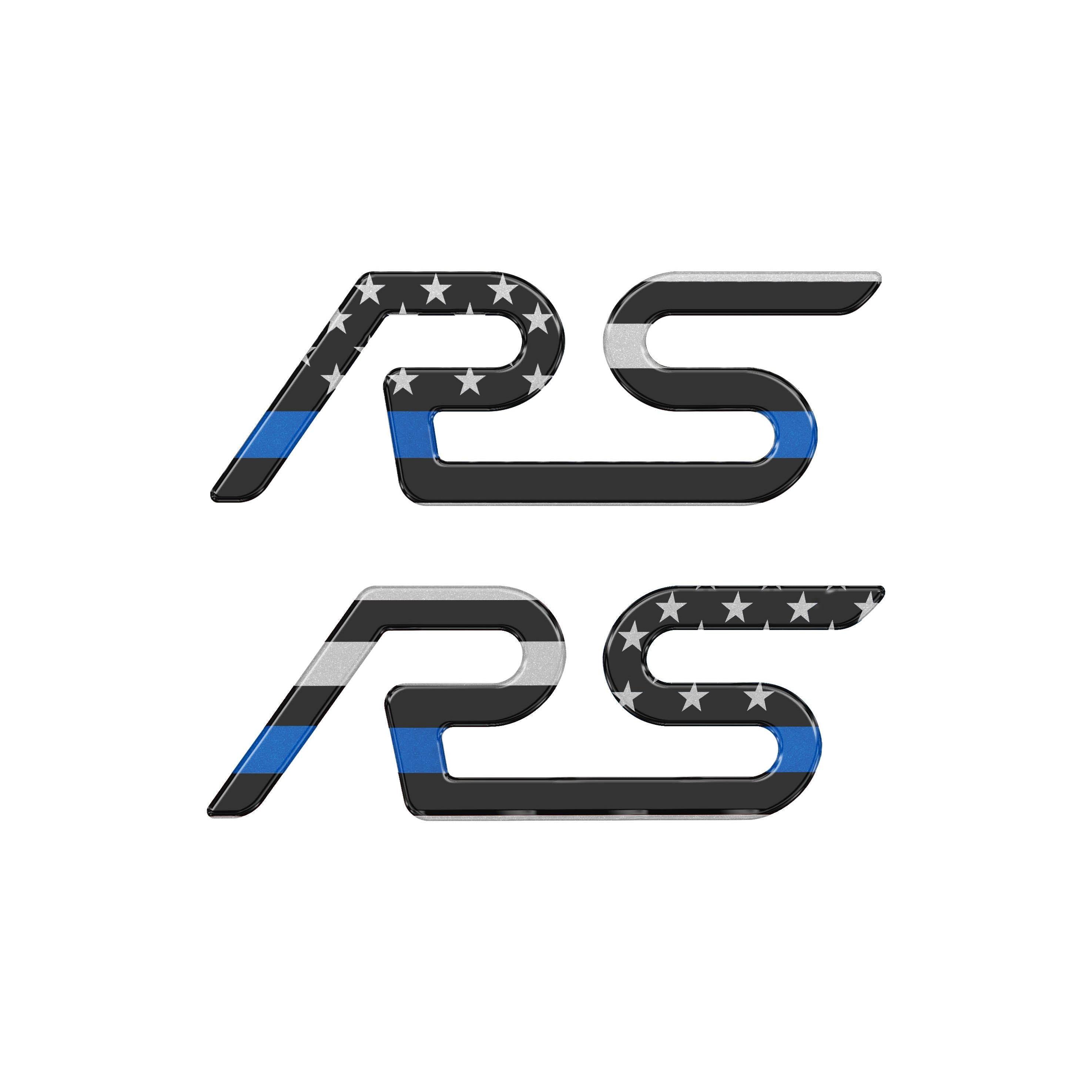 "RS" Spoiler Letter Inserts Fits 2016-2018 Ford Focus RS