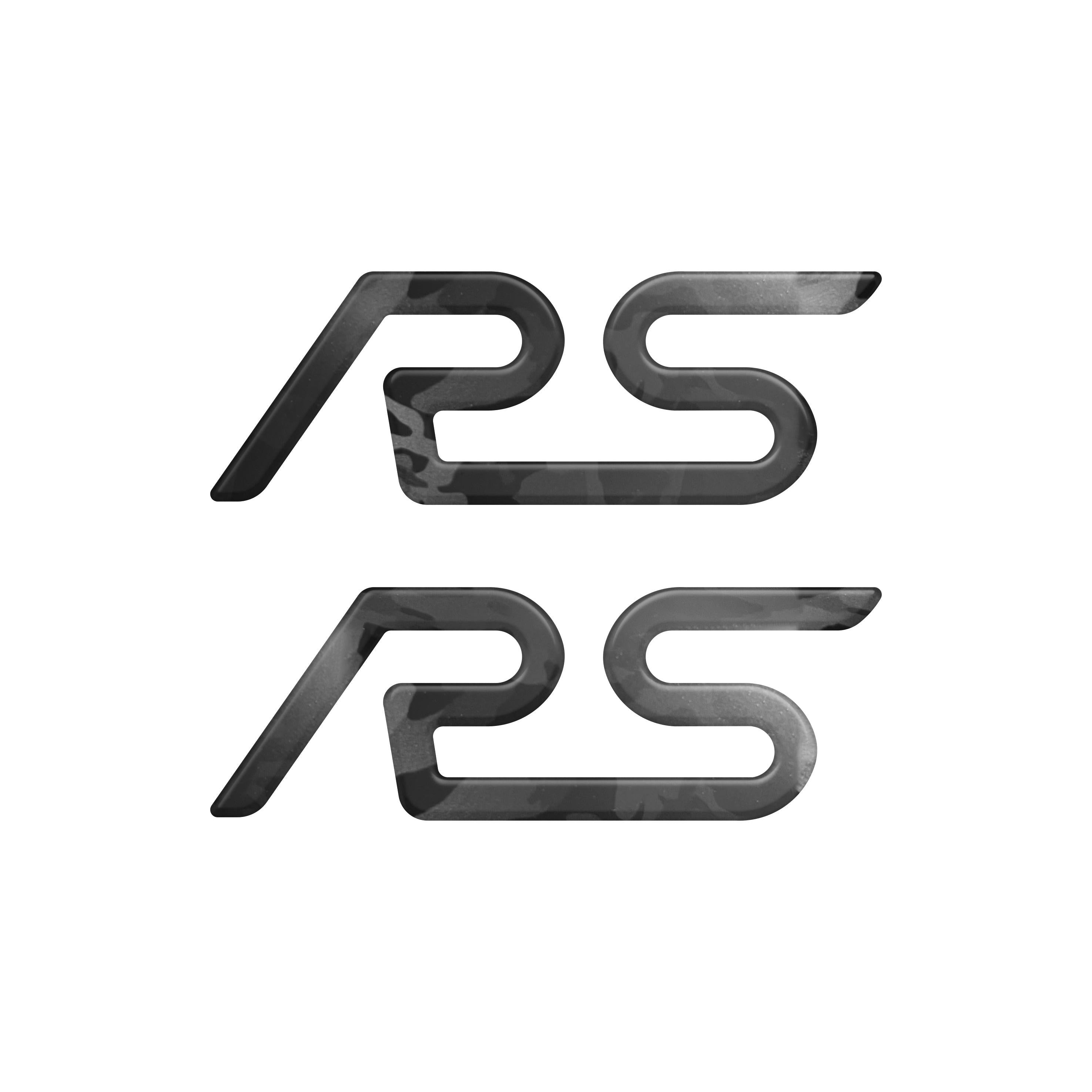 "RS" Spoiler Letter Inserts Fits 2016-2018 Ford Focus RS