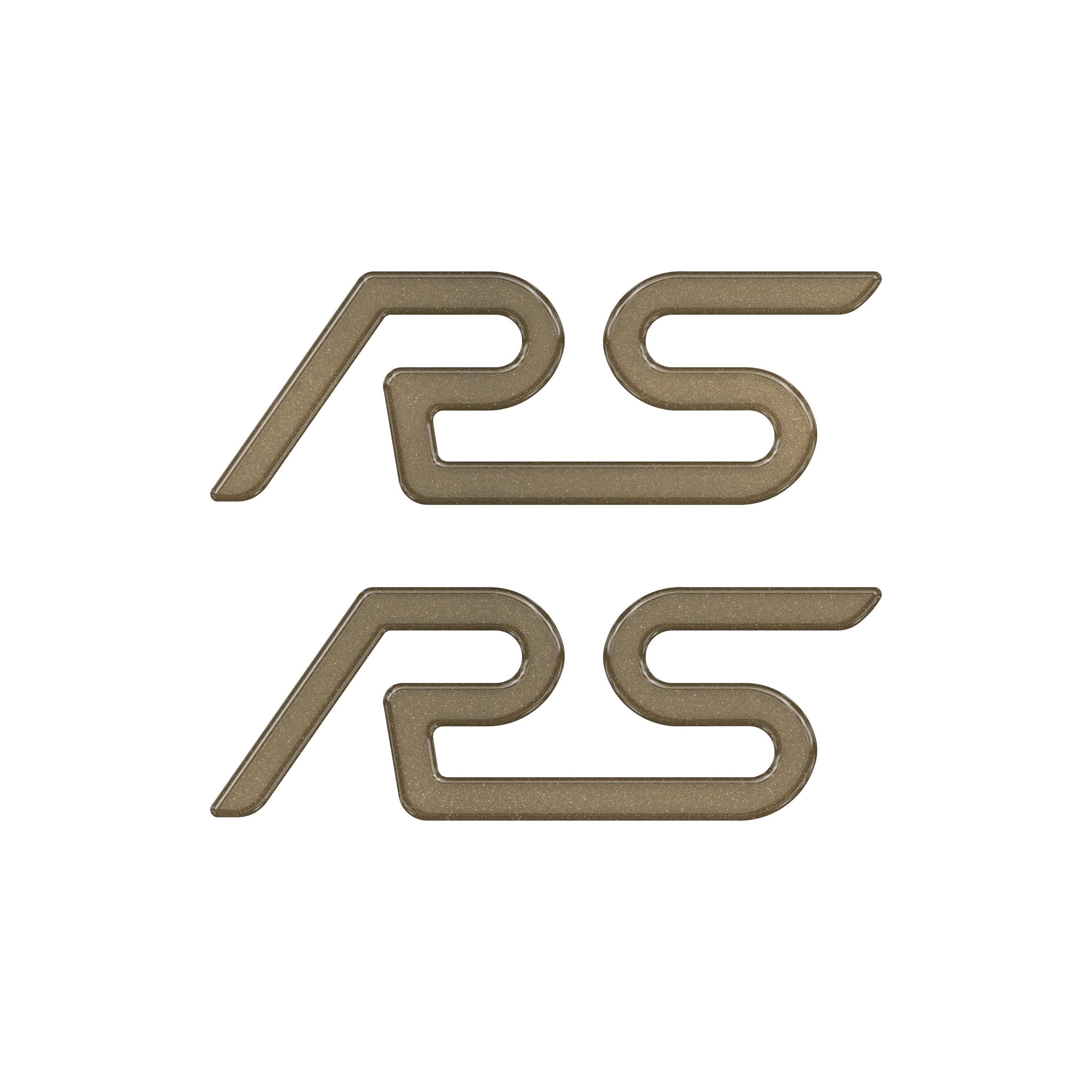 "RS" Spoiler Letter Inserts Fits 2016-2018 Ford Focus RS