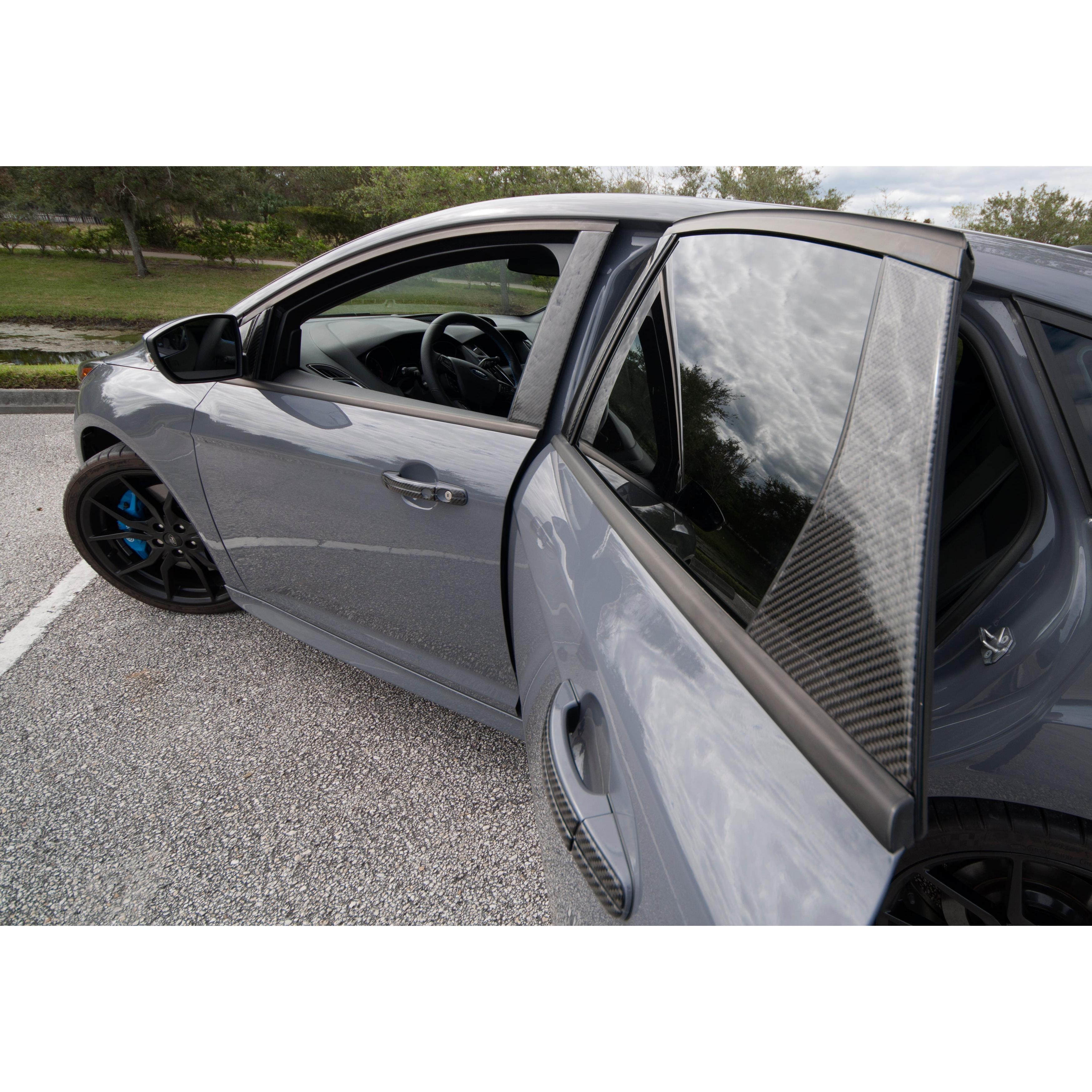 B & C Door Pillars Accent Overlays Fits 2012-2018 Ford Focus
