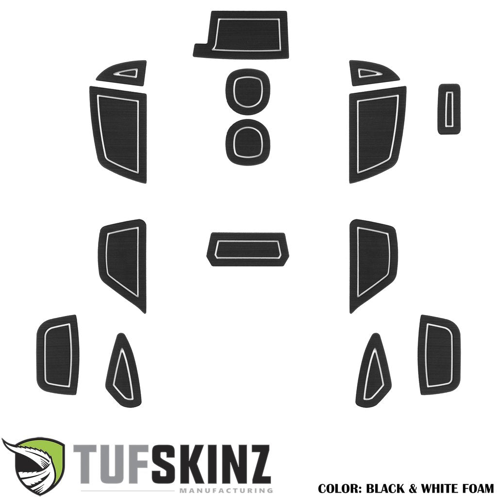 Interior Foam Inserts Fits 2016-2018 Ford Focus Black/White