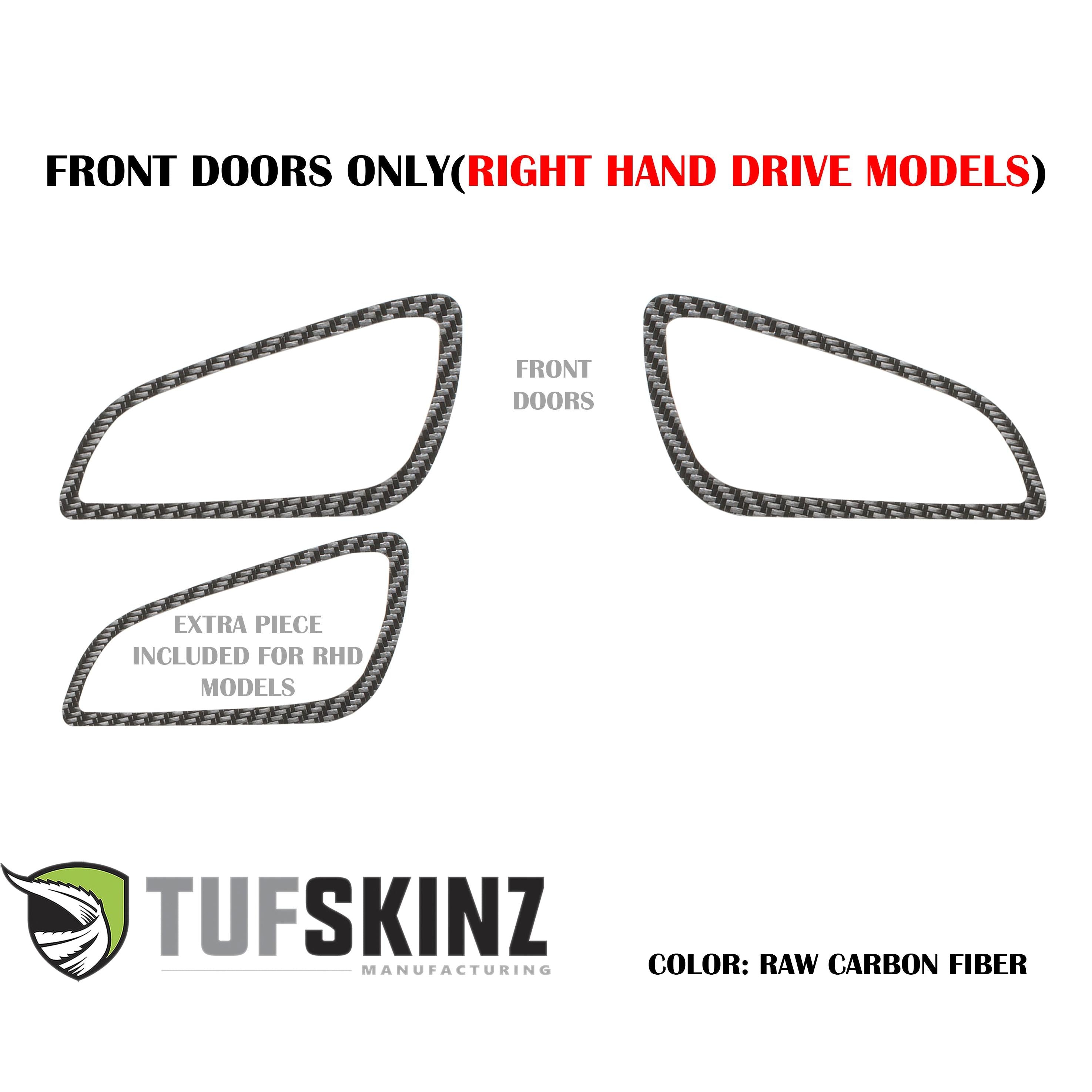 Interior Door Handle Surround Accents Fits 2015-2018 Ford Focus, RS, ST