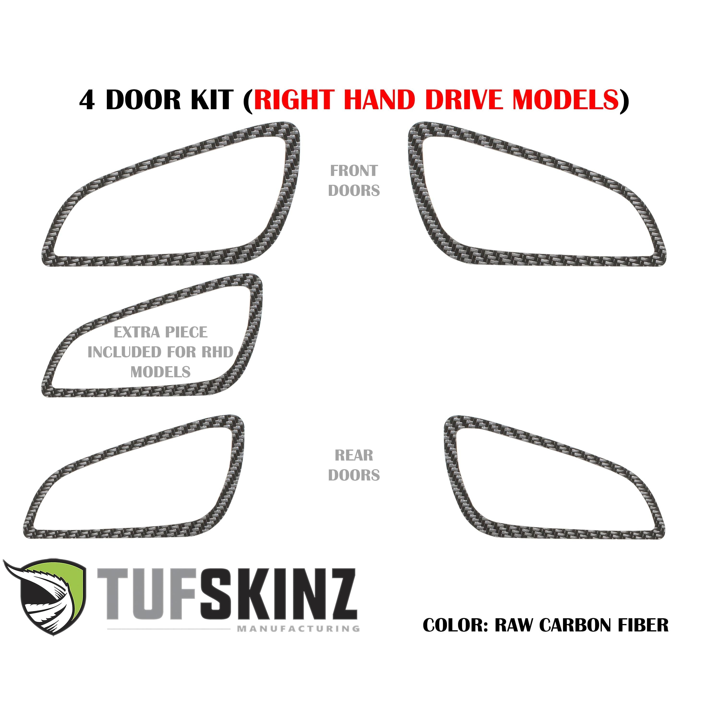 Interior Door Handle Surround Accents Fits 2015-2018 Ford Focus, RS, ST