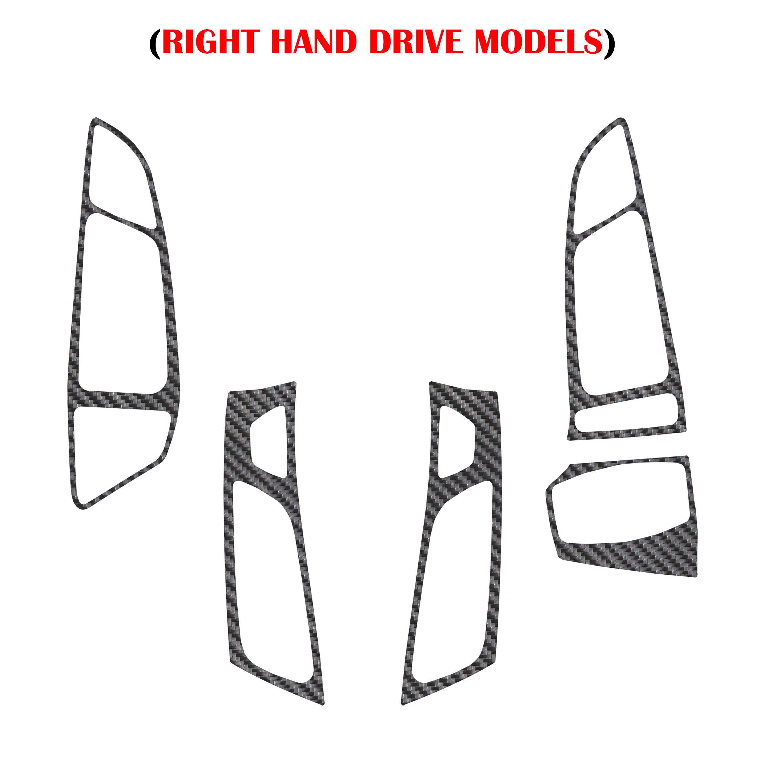 Interior Air Vent Accents Fits 2015-2018 Ford Focus, RS, ST