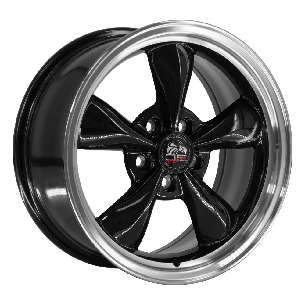 17" Replica FR01 fits Ford Mustang Bullitt 17x8 Black-SR1 Performance