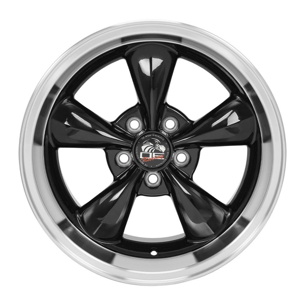 17" Replica FR01 fits Ford Mustang Bullitt 17x10.5 Black-SR1 Performance